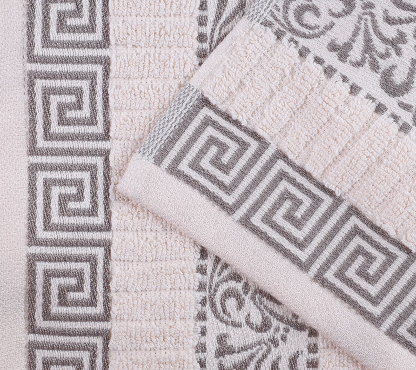 Superior Cotton 8-Piece Athens Embroidered Absorbent Towel Set