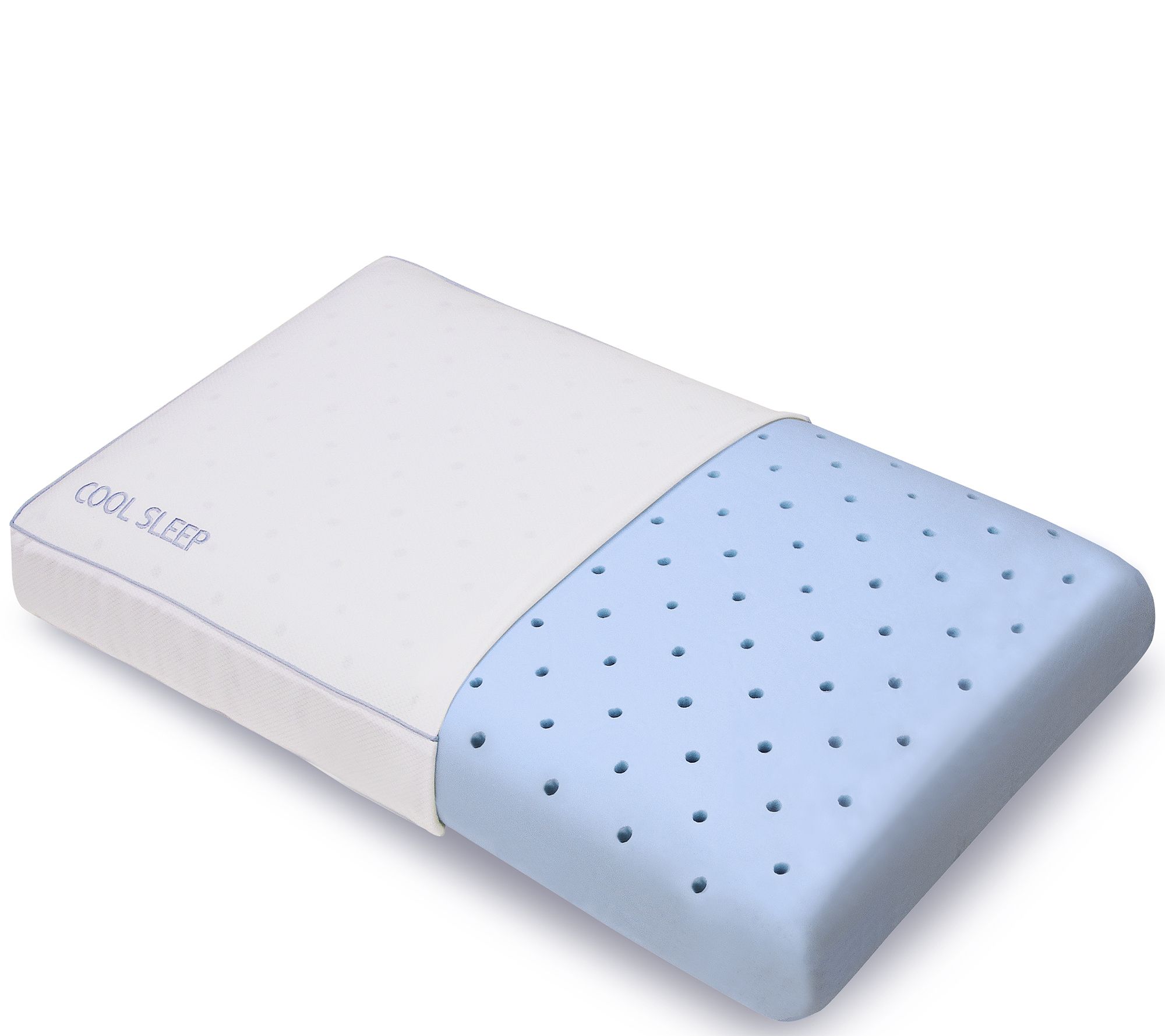 Cool Sleep Ventilated Gel Memory Foam Gussetedstandard Pillow