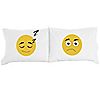 Shavel Micro Flannel Emoji Print Pillowcase Pai r