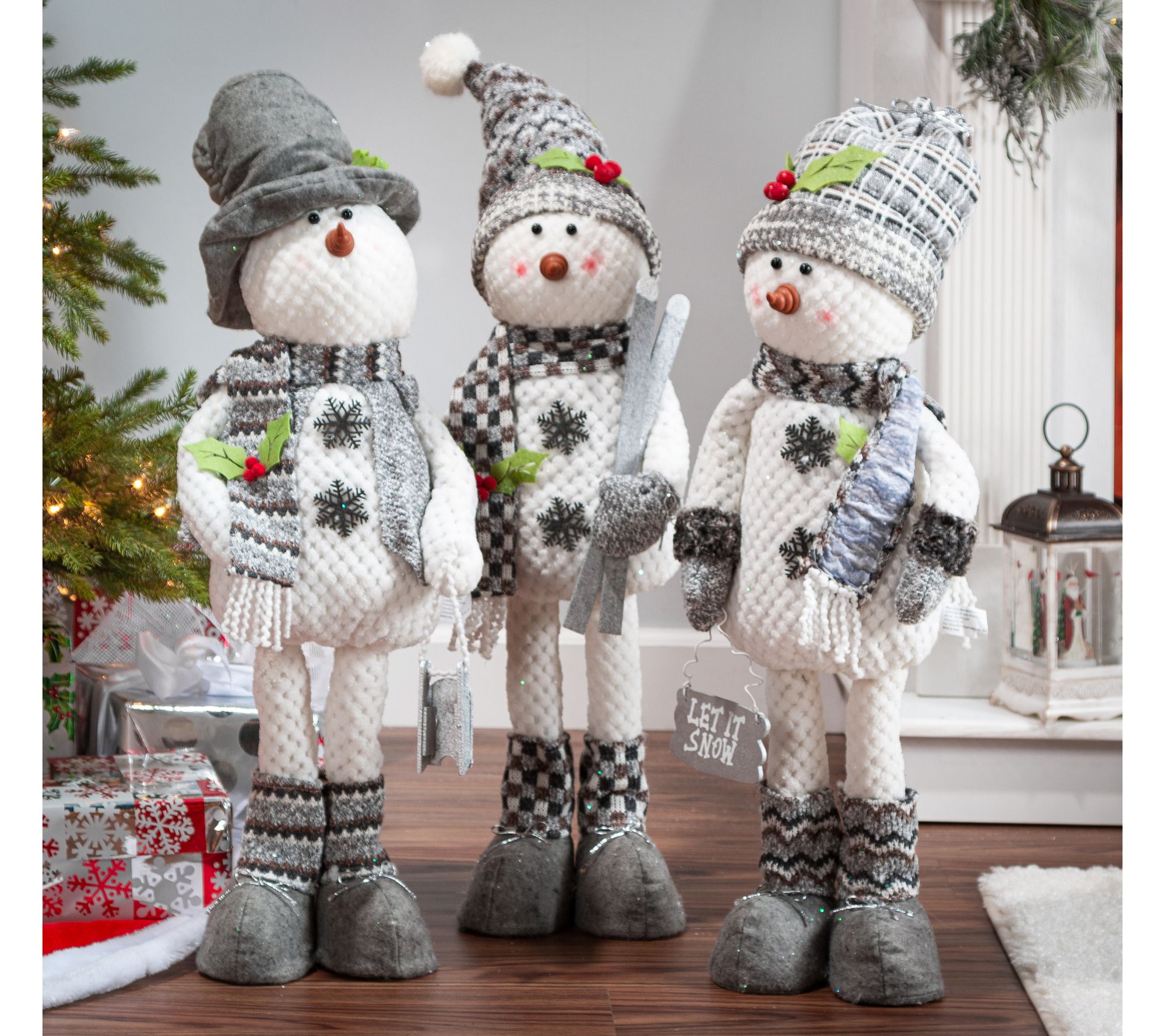 plush standing snowman