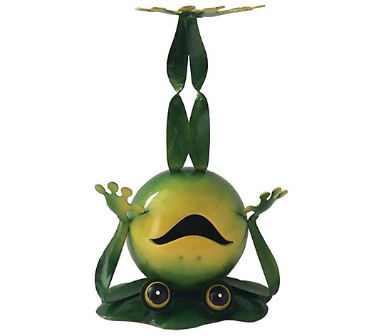 Iron Frog Standing on Head by Santa's Workshop
