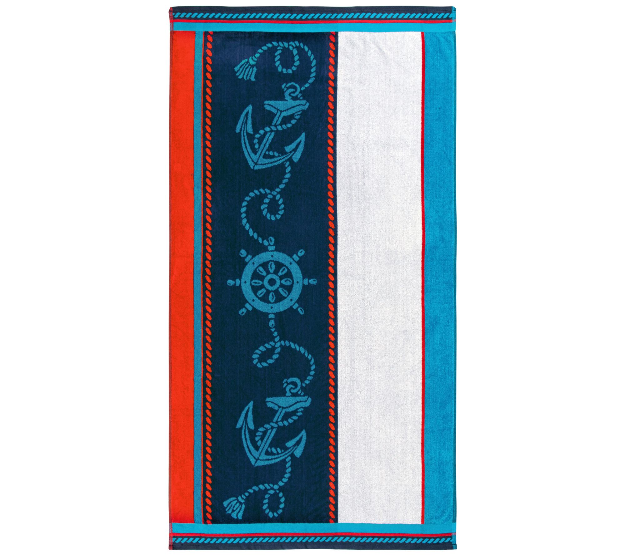 Superior Egyptian Cotton 2Piece Reversible Beach Towel Set