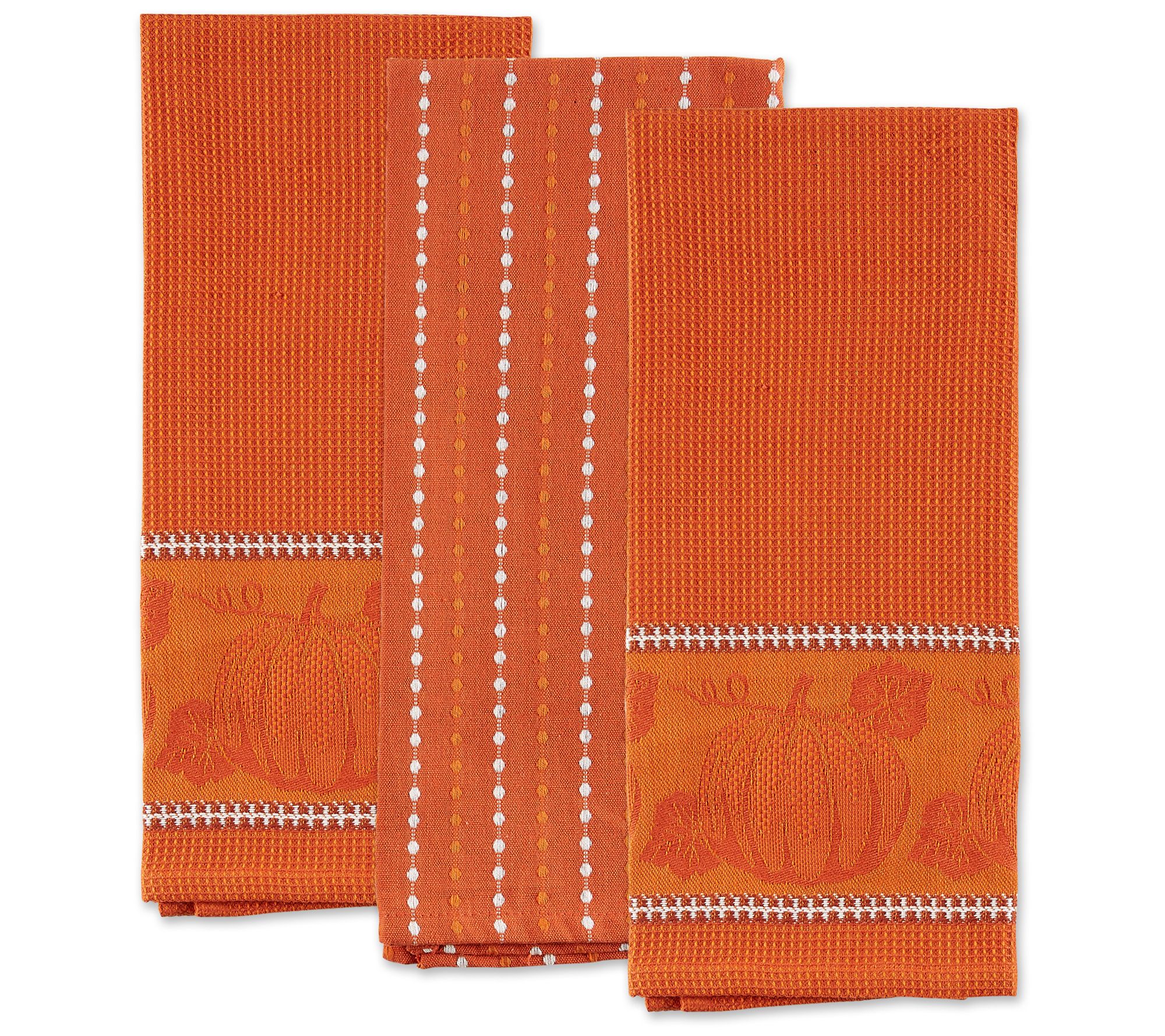 Design Imports Set of 3 Harvest Kitchen Towels