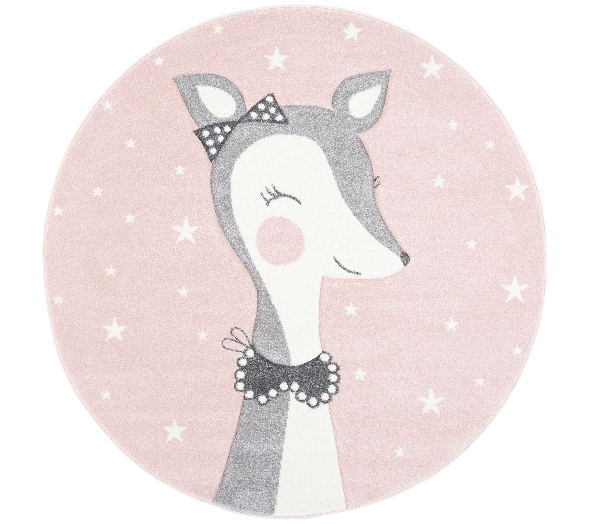 Carousel Kids 191 Collection 4' X 4' Round Rug