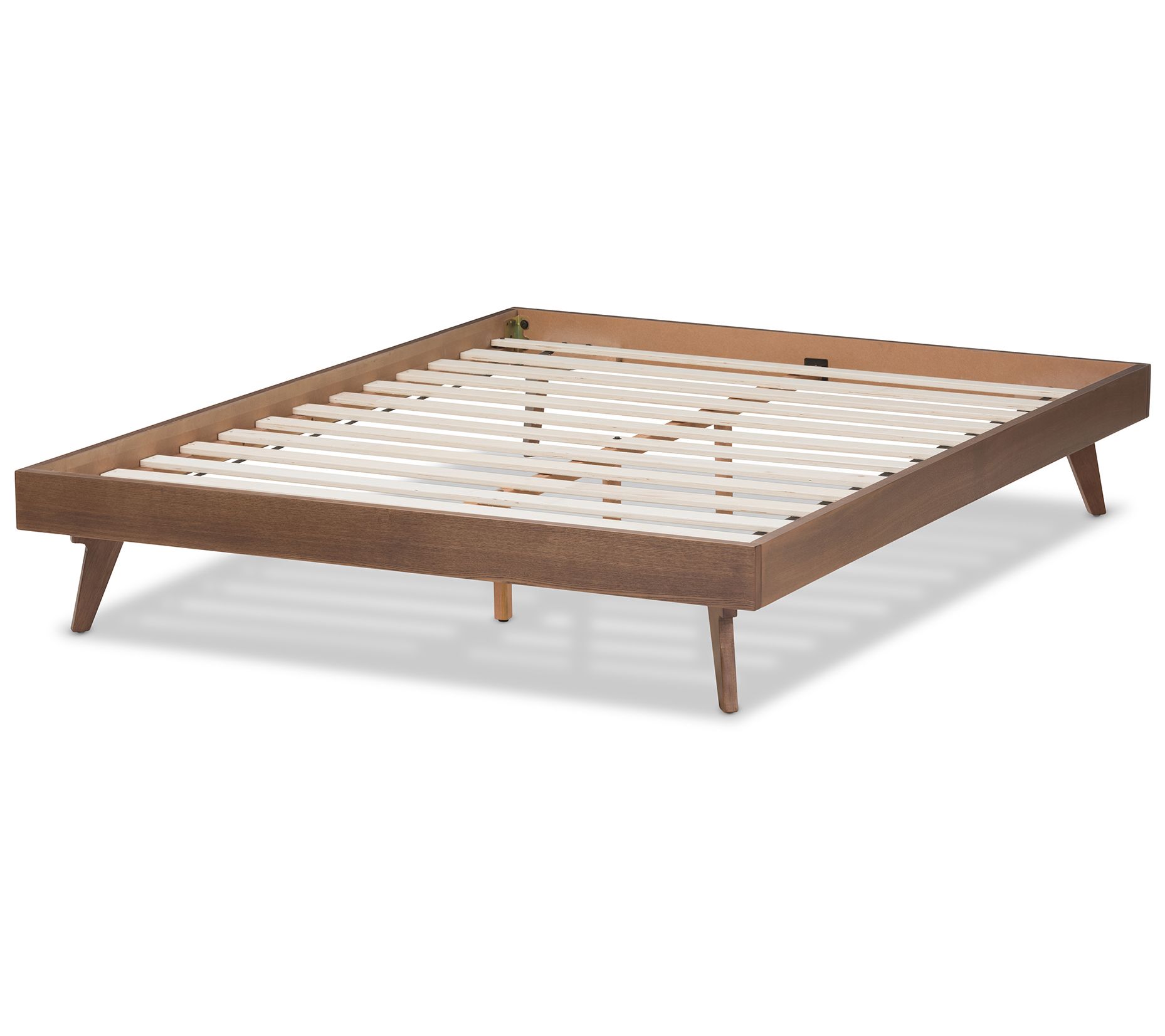 Jacob MidCentury Modern Finished Solid Wood Bed Frame
