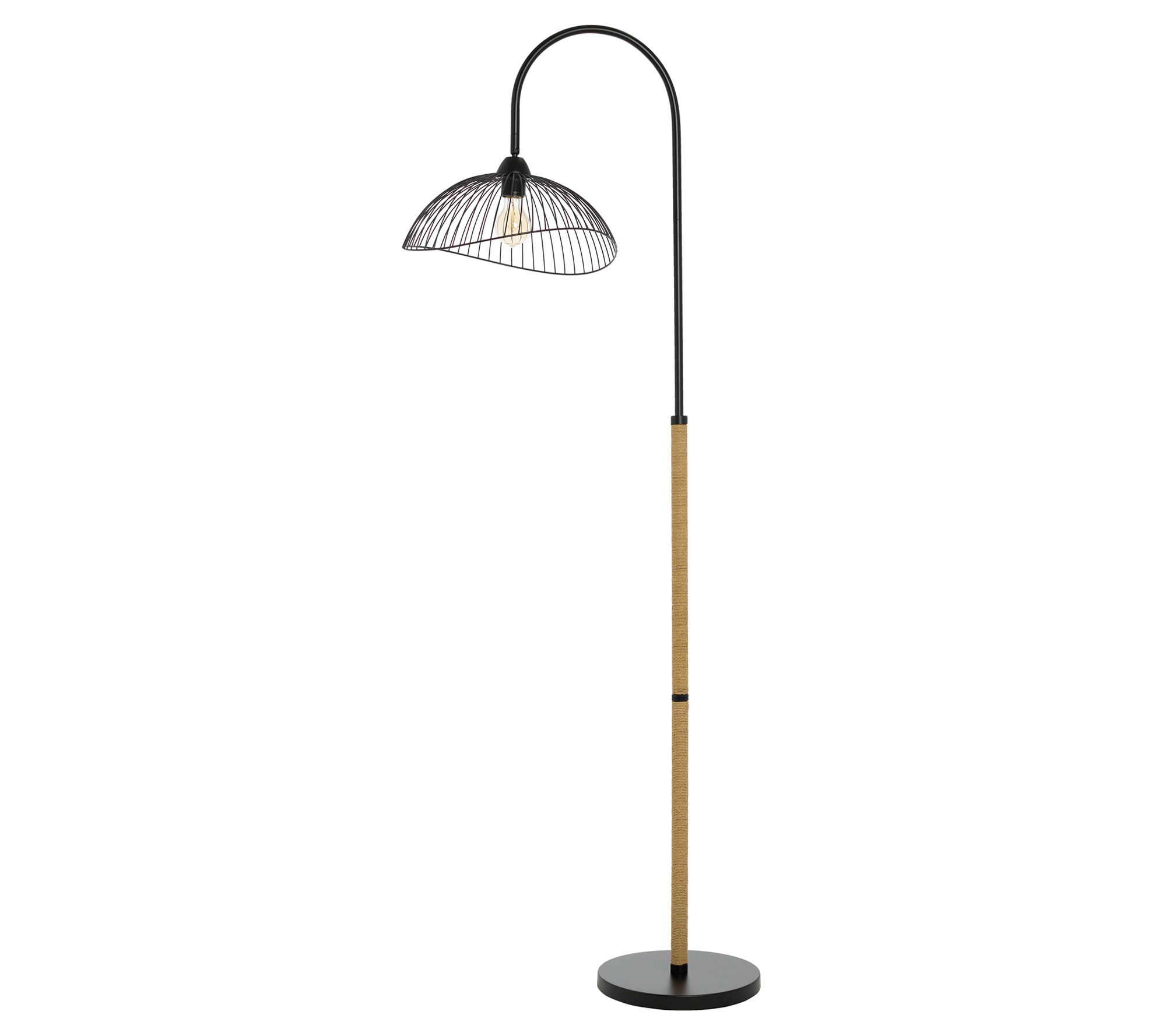 River of Goods 64.5"H Dome Floor Lamp with Adjustable Head