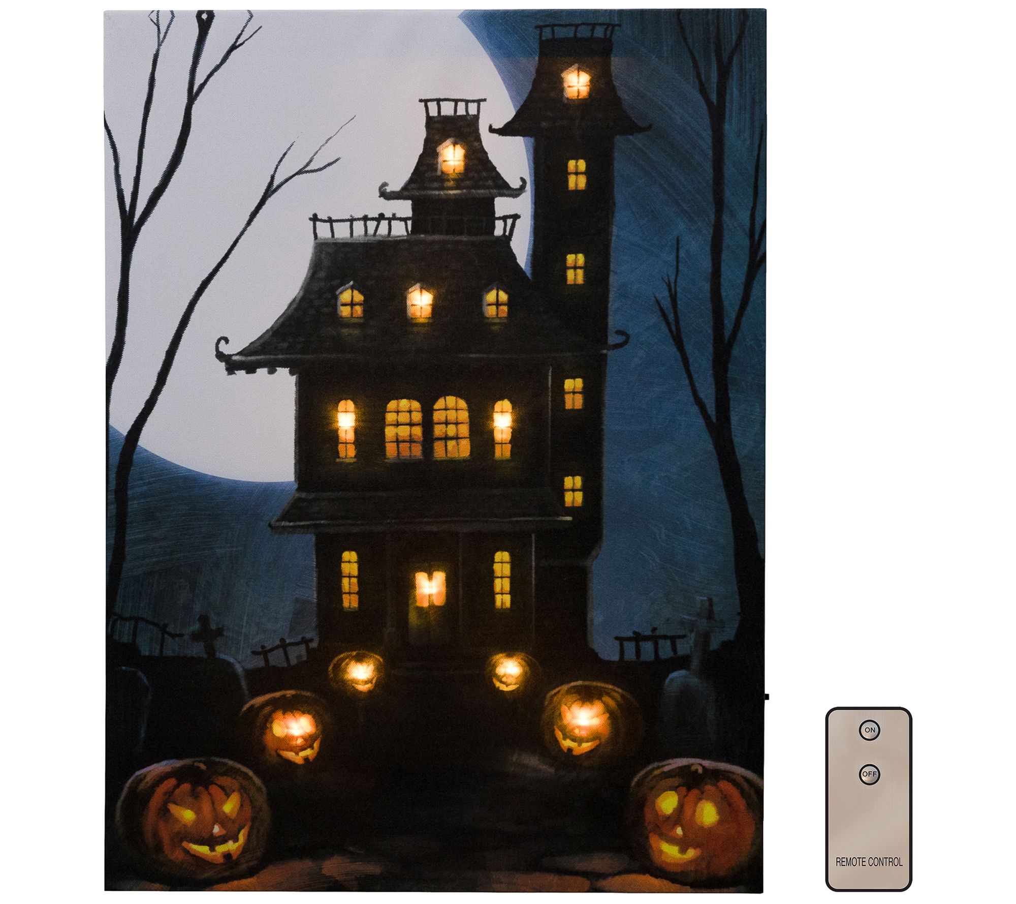 LumaBase B/O LED Wall Art w/ RC- Haunted Mansion