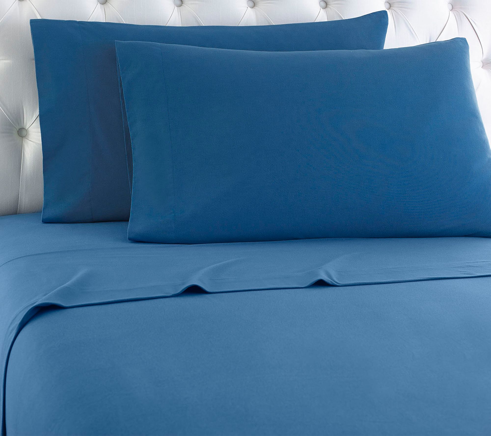 Shavel Twin XL Micro Flannel Solid Color Deep-Pocket Sheet Set