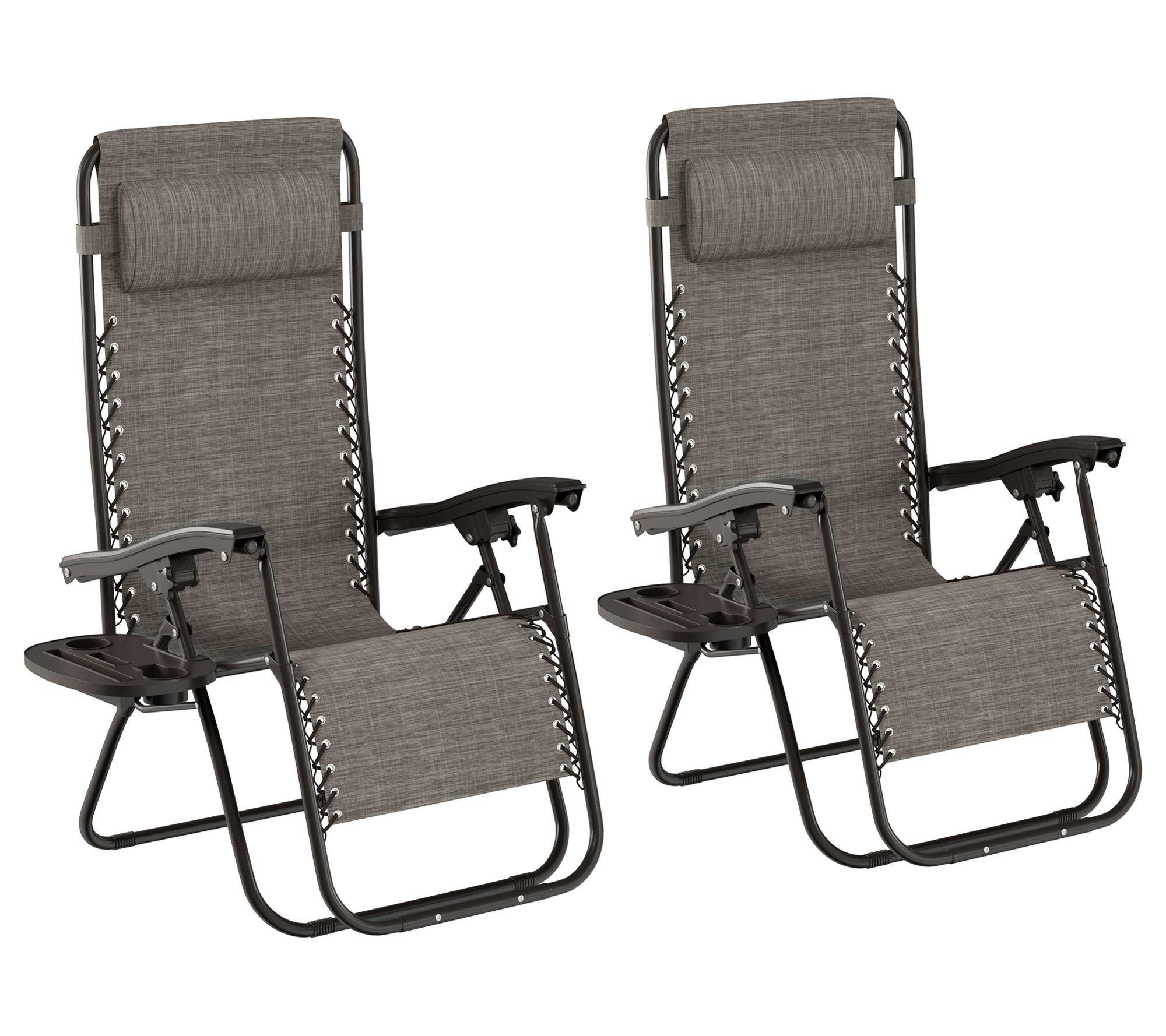 Pure Garden 2 Outdoor Zero Gravity with Side Tables