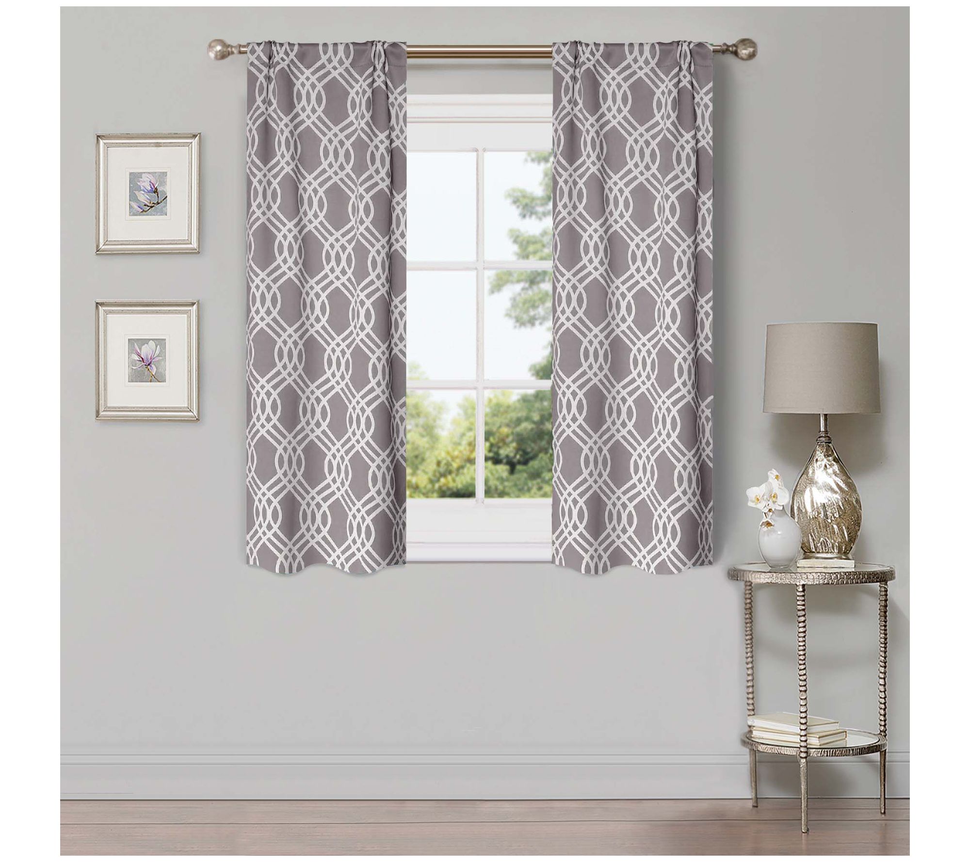 Superior Set of 2 Room Darkening Blackout Curtains, 26X63