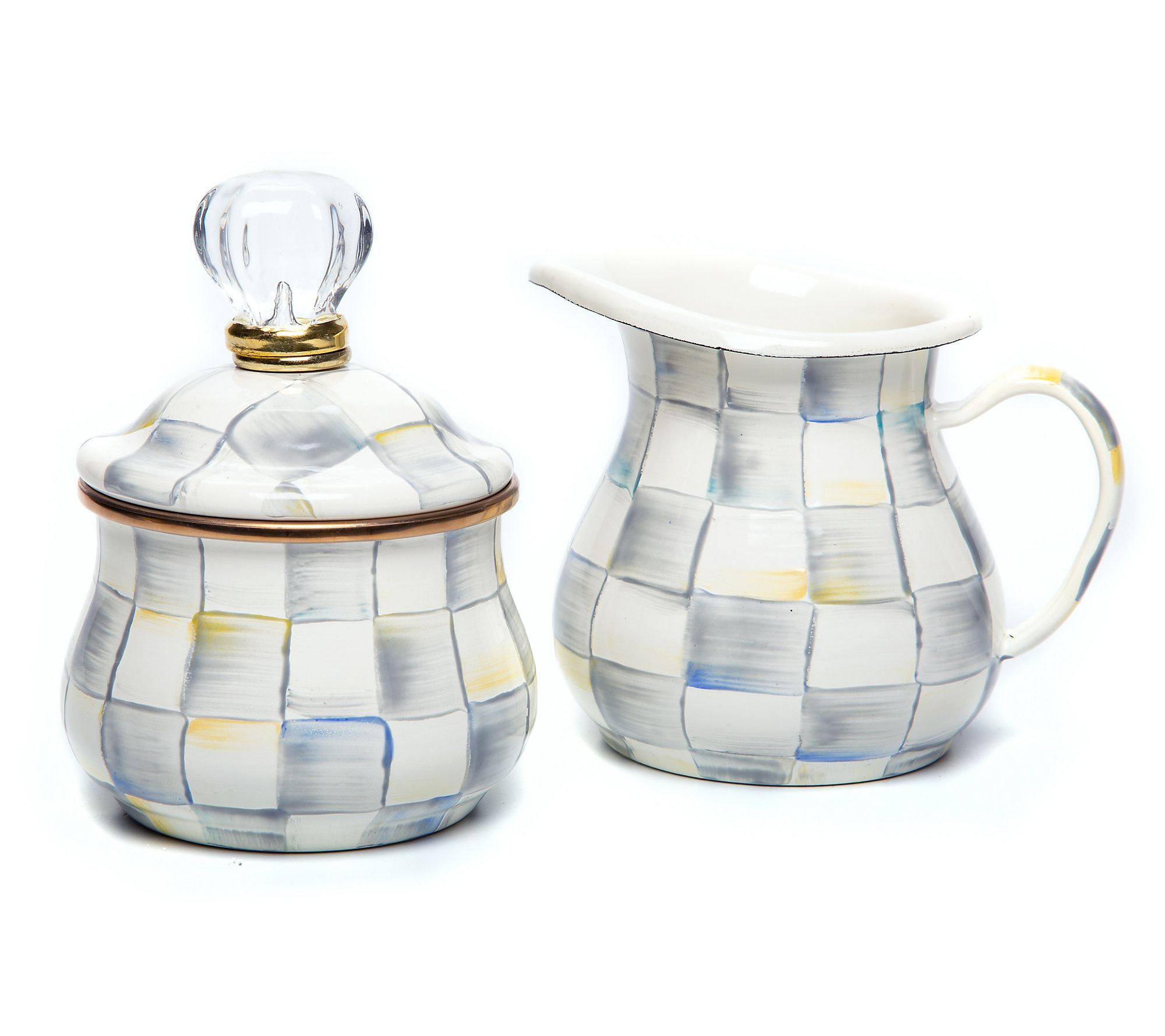 "As Is" Mackenzie- Childs Creamer & Sugar Set