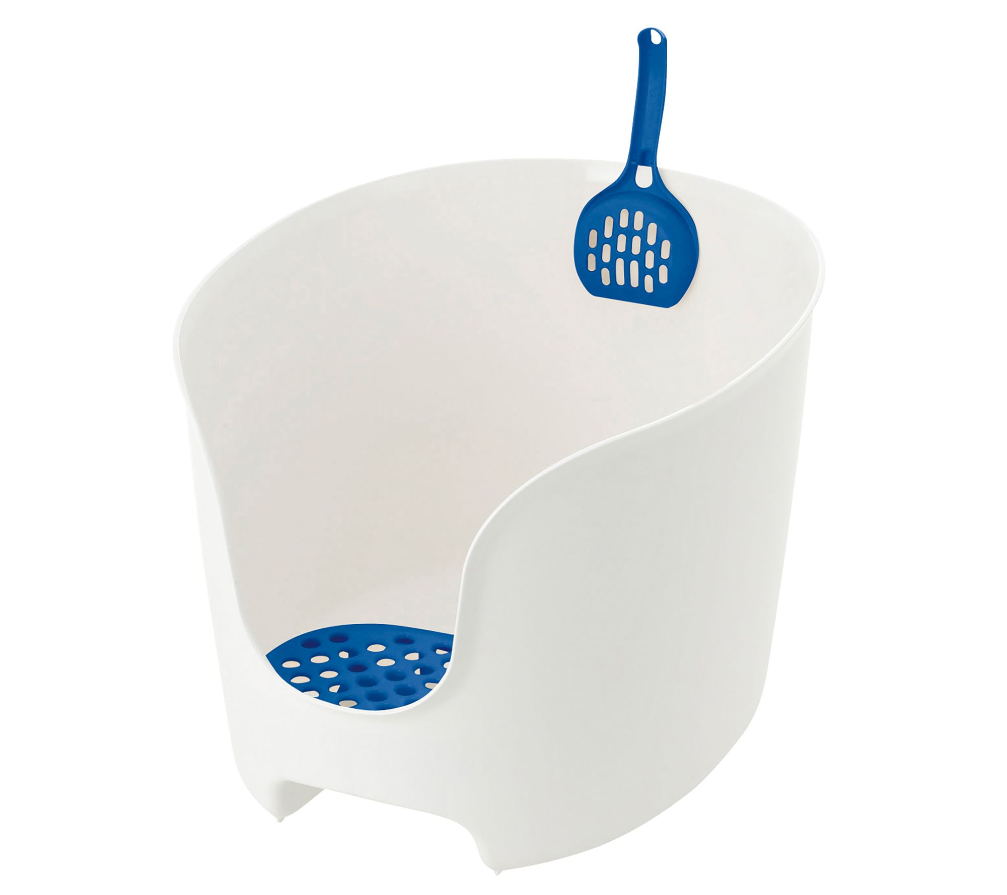 Richell PAW TRAX High Wall Cat Litter Box withScoop