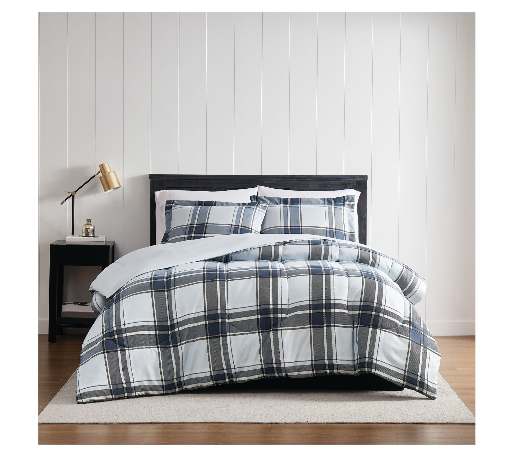 London Fog Nottingham Plaid King 3-Piece Comfor ter Set