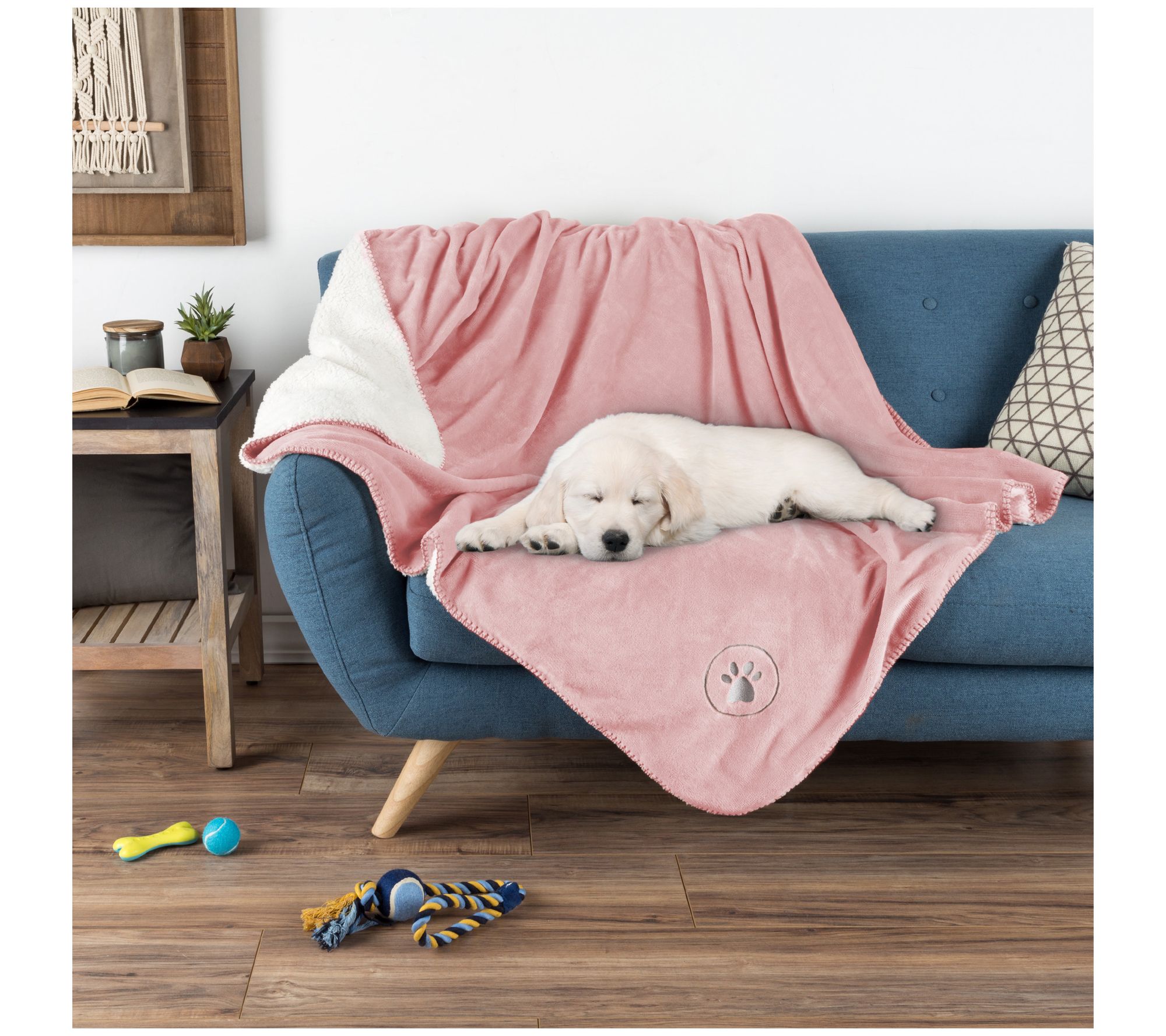 Petmaker Waterproof 50 x 60 Reversible Sherpa Pet Blanket