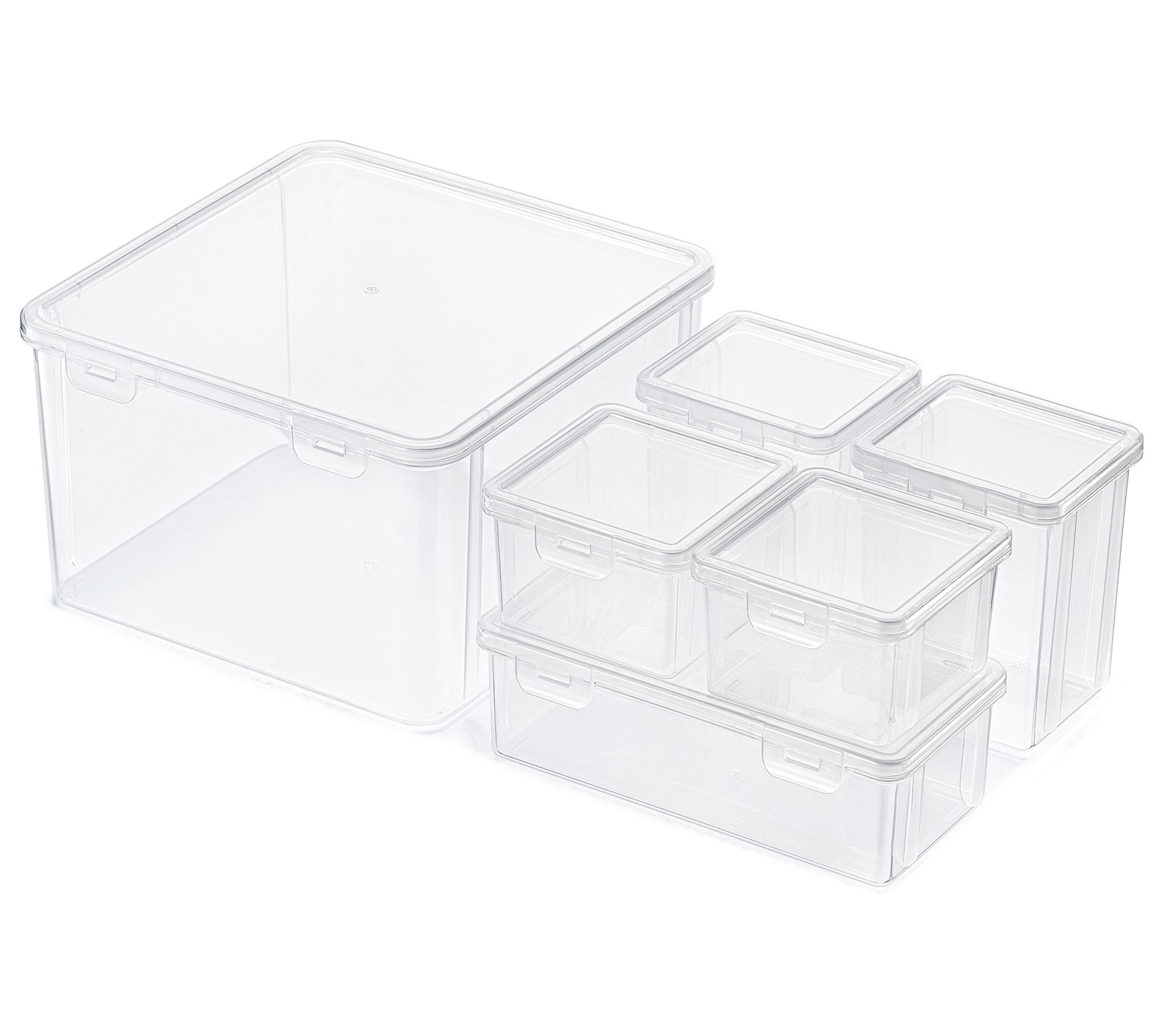 Sorbus 6-Piece Hardware Storage Container Set with Lids