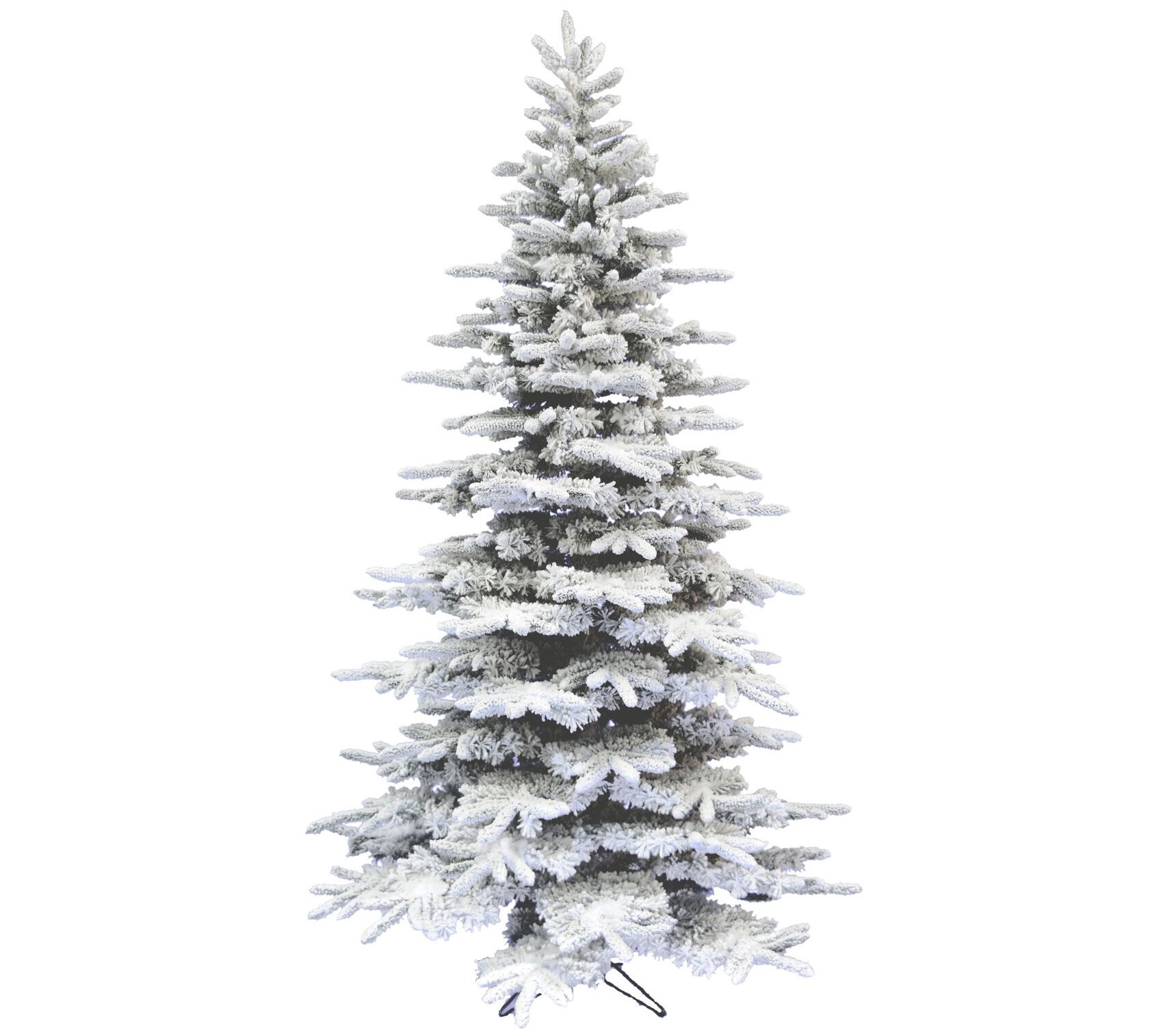 Fraser Hill Farm 12-Ft. Flocked Mountain Pine Christmas Tree
