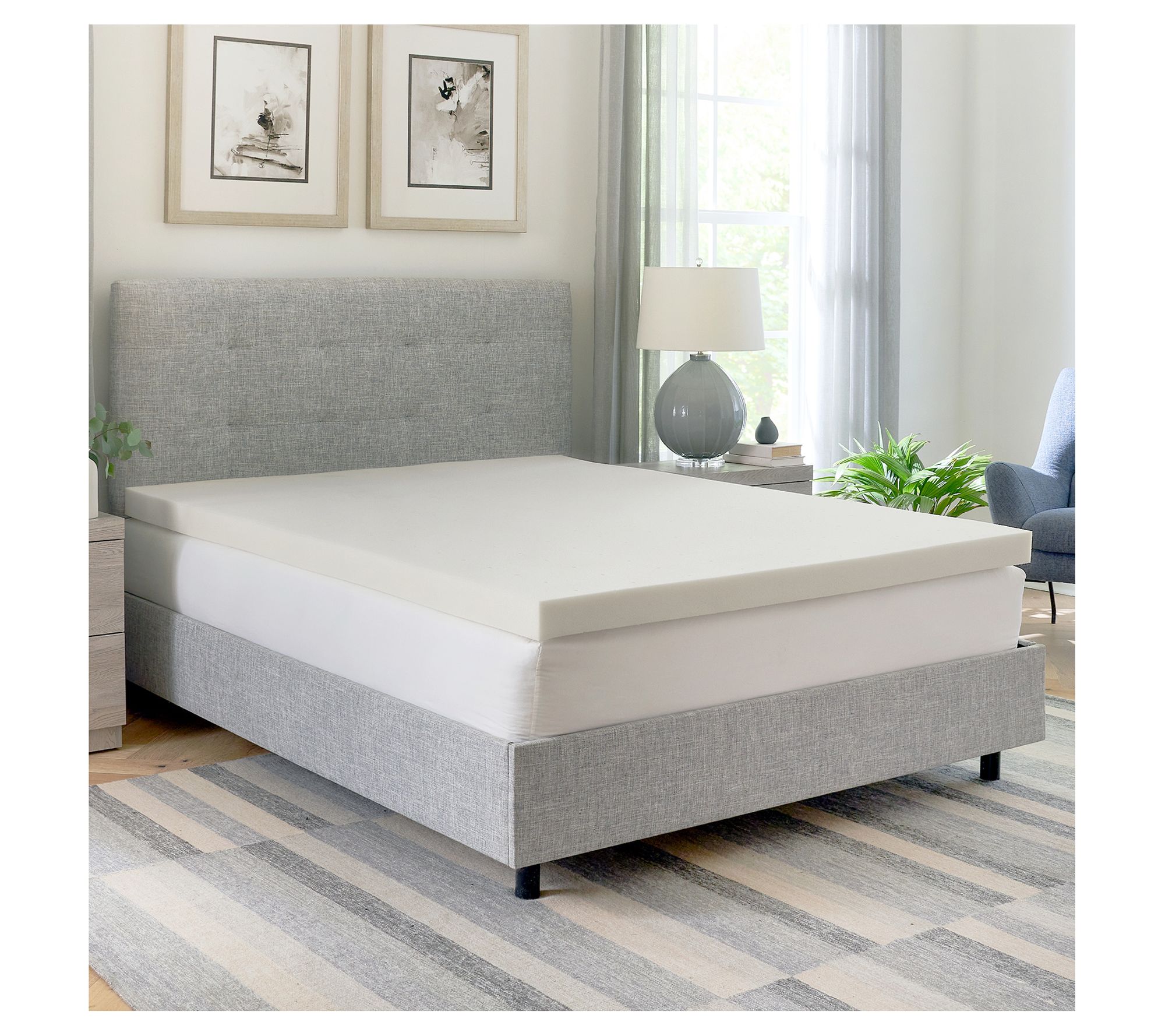 Bodipedic 3" Responsive AdaptiFoam Mattress Topper, Queen