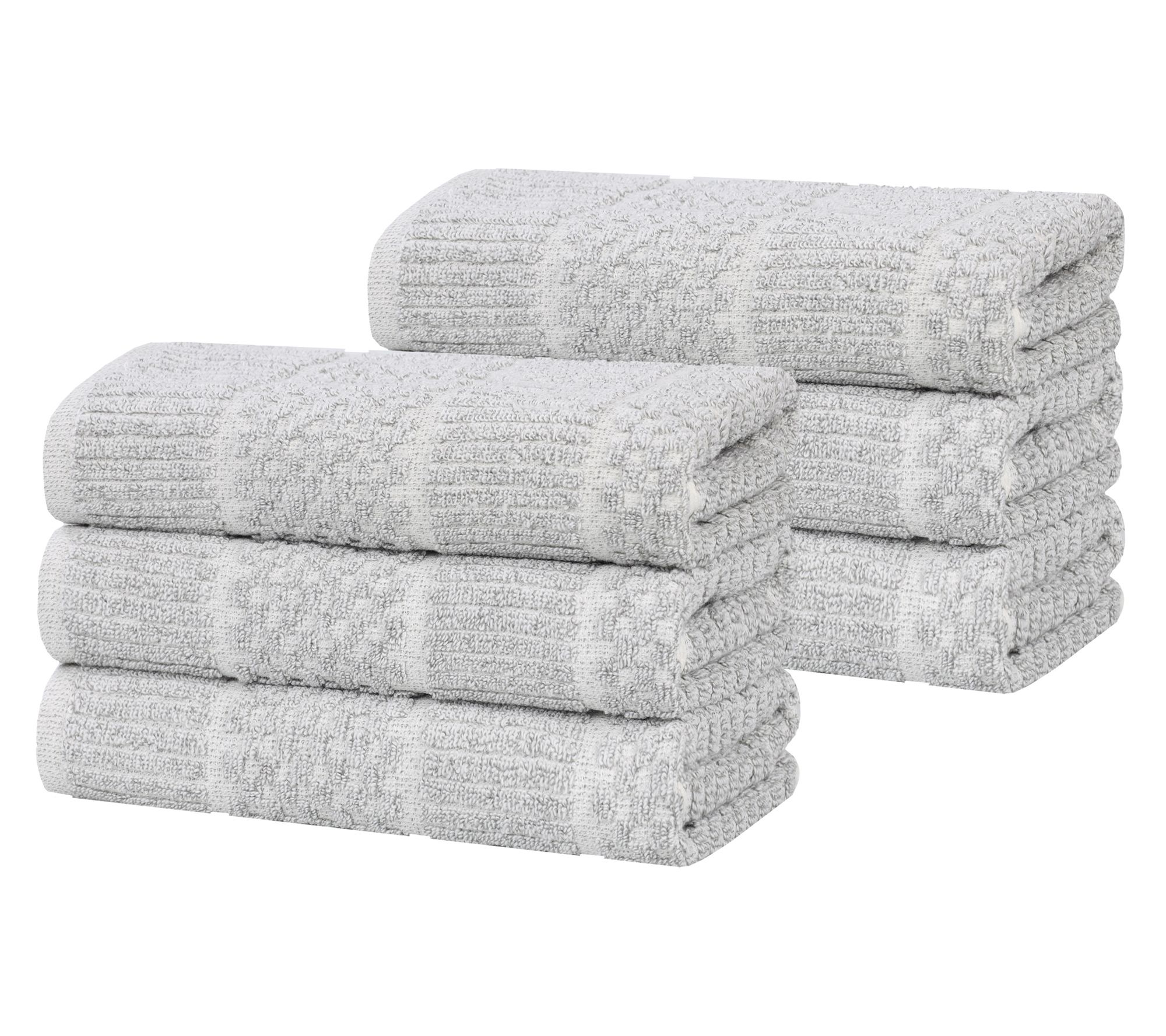 Superior Naples 6PC Cotton Blend Solid Hand Towel Set
