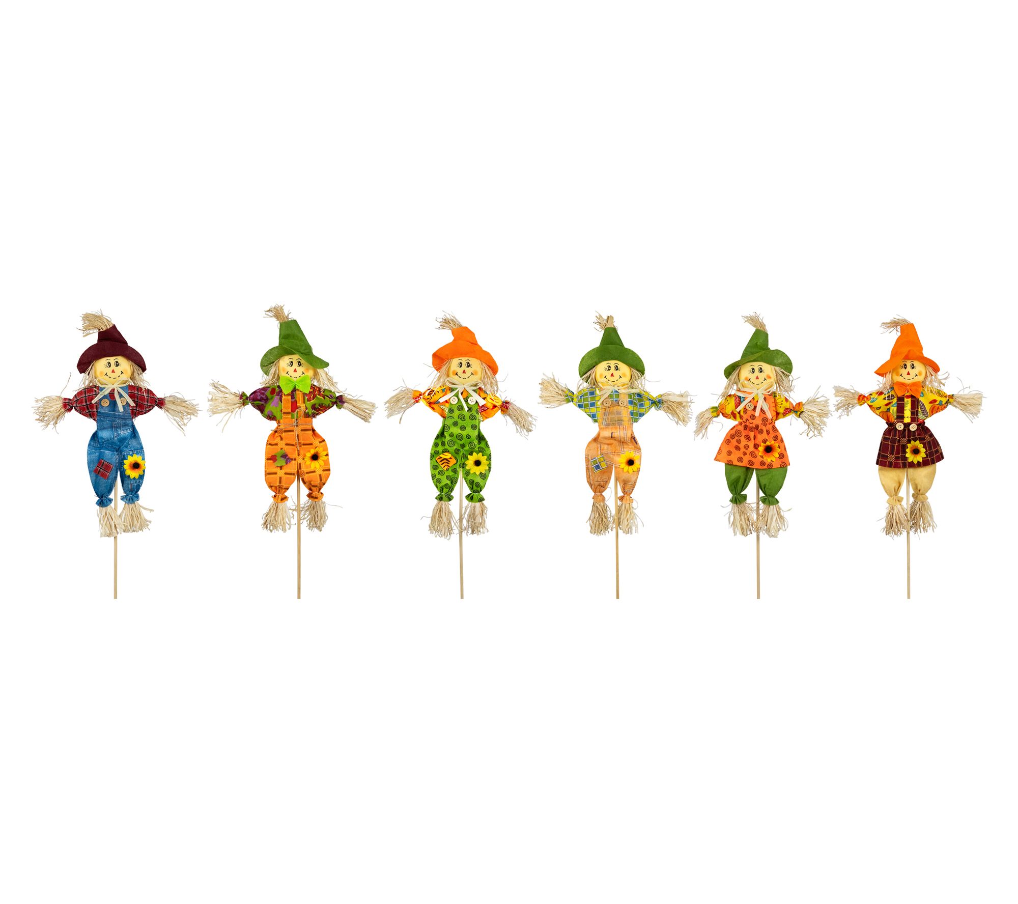 Northlight Scarecrow Fall Harvest Picks 24" Setof 6