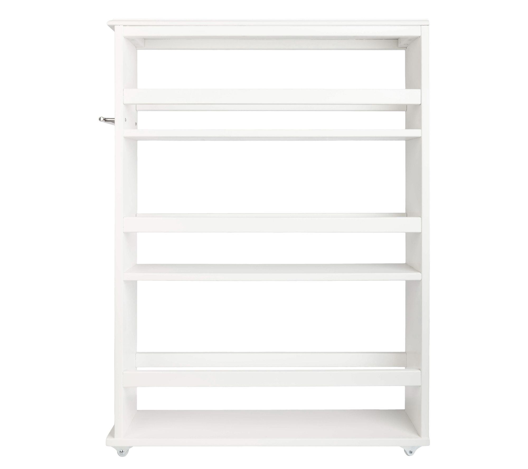 Lavish Home Slim Rolling Storage Cart 4 Tier Utility Cart