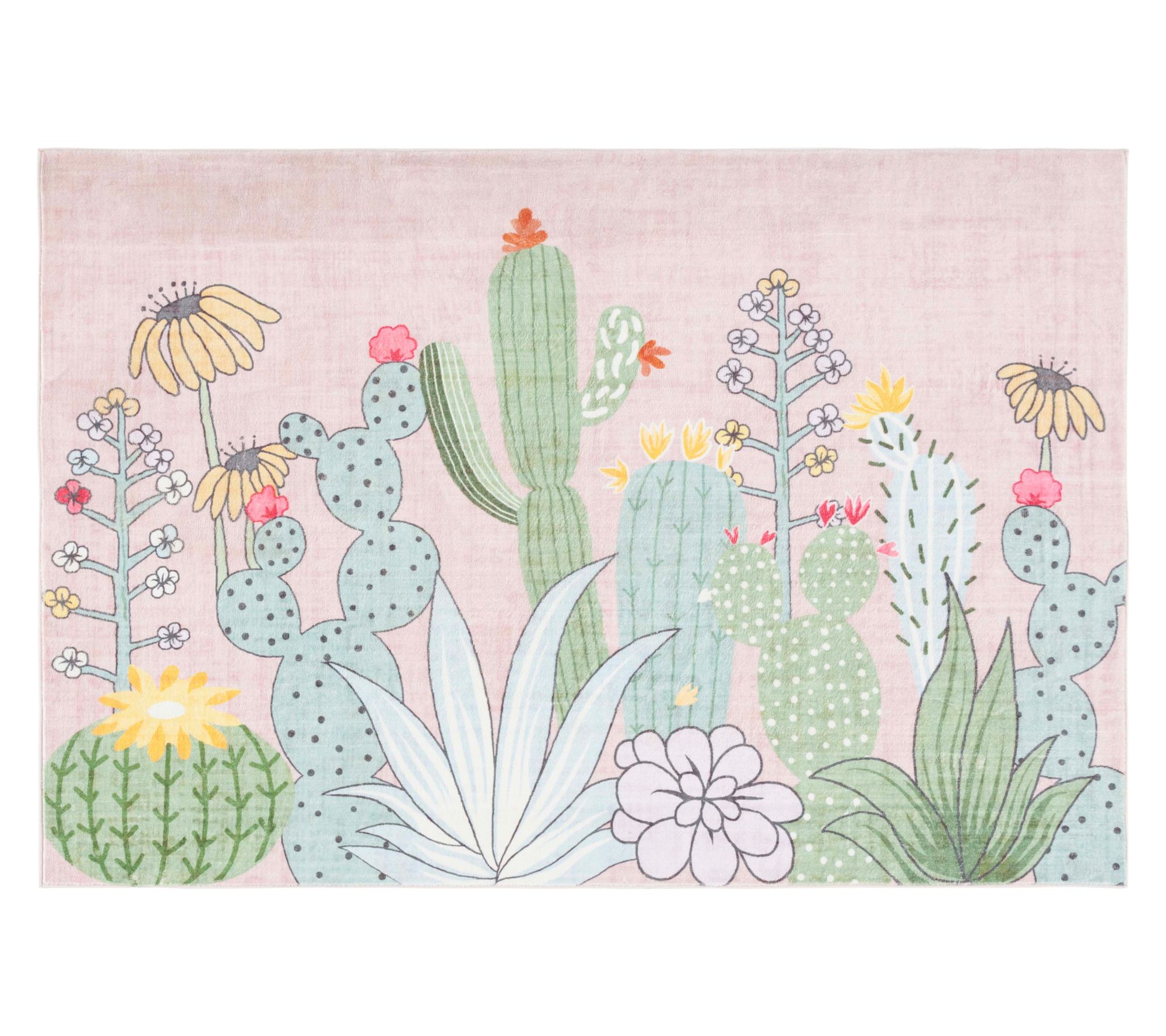 Safavieh Cactus Bloom 2'-3" x 3'-9" Kitchen Mat