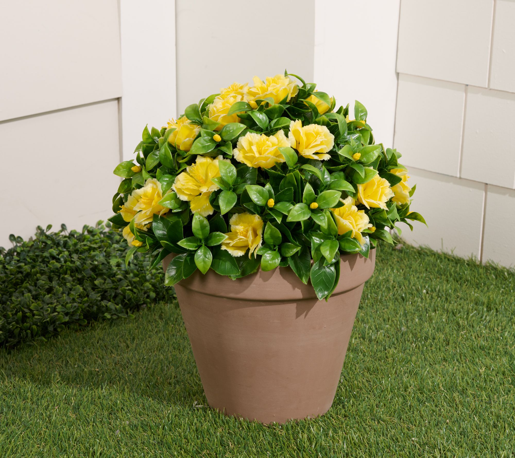 Wicker Park 13" Indoor/Outdoor Faux Azalea Urn Filler