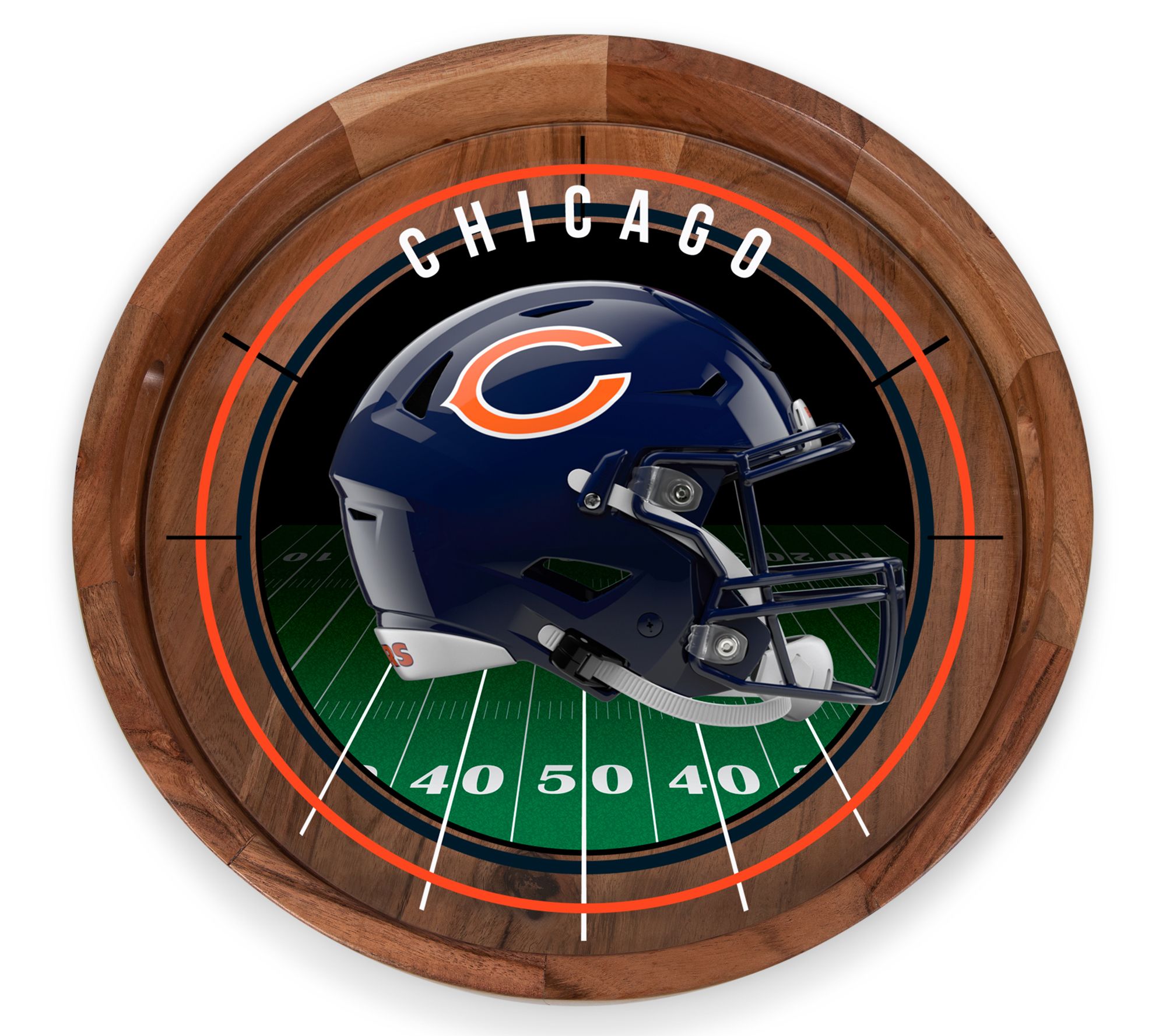 Toscana NFL Barista Serving Tray with Glass Insert