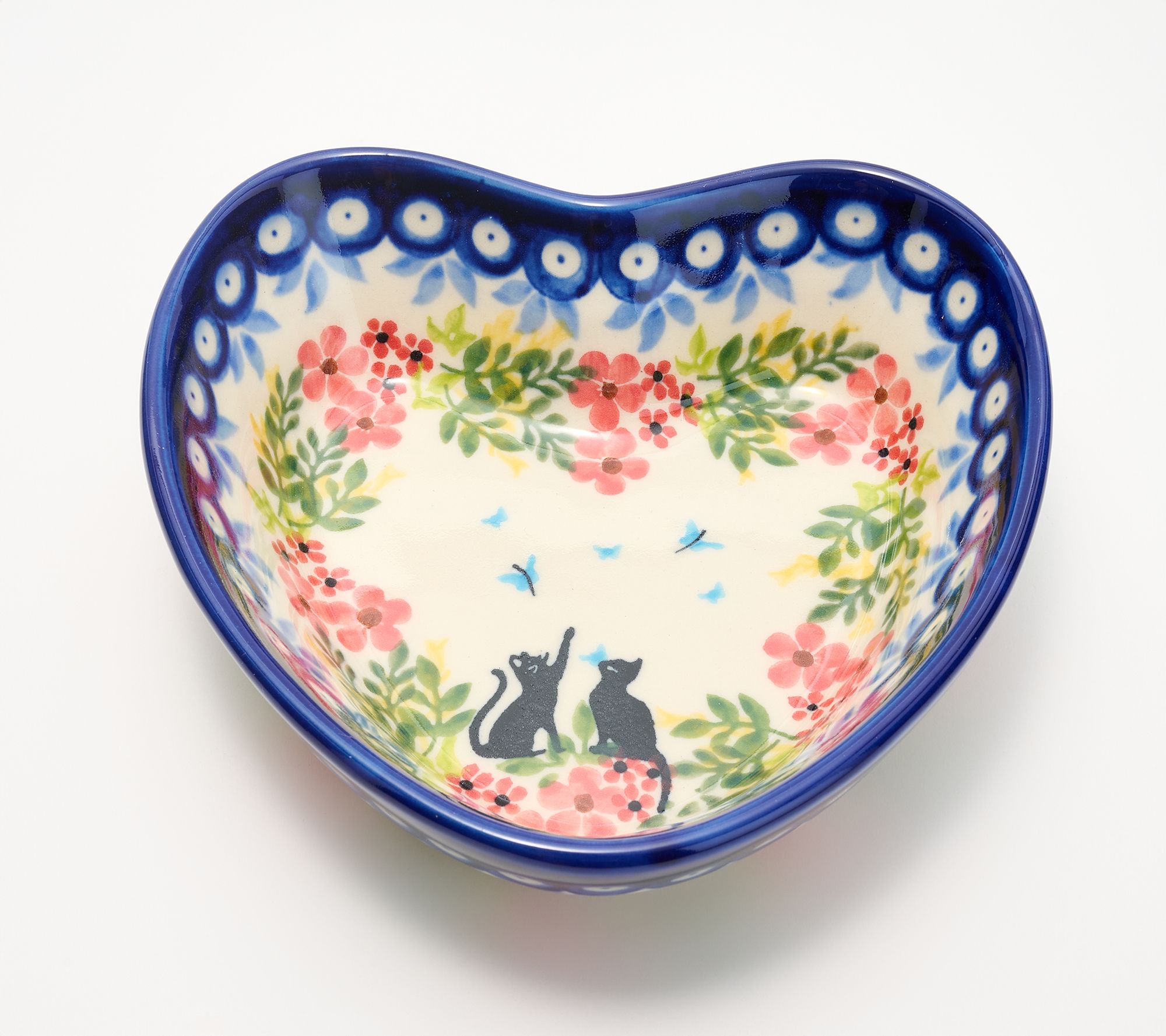 Lidia's Polish Pottery Heart Bowl