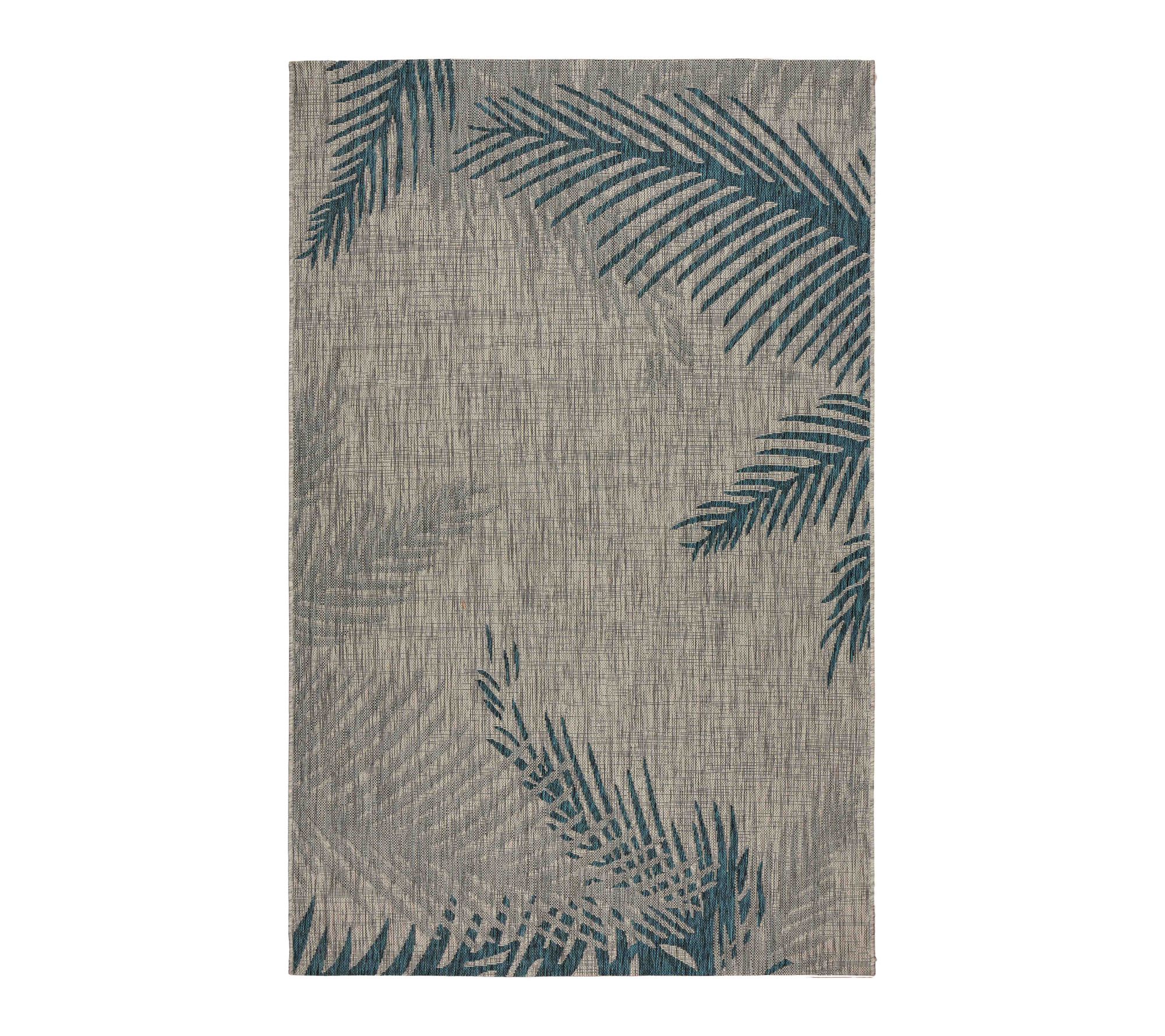 Ox Bay Tropical Floral Performance Outdoor Area  Rug, 5' x 7'