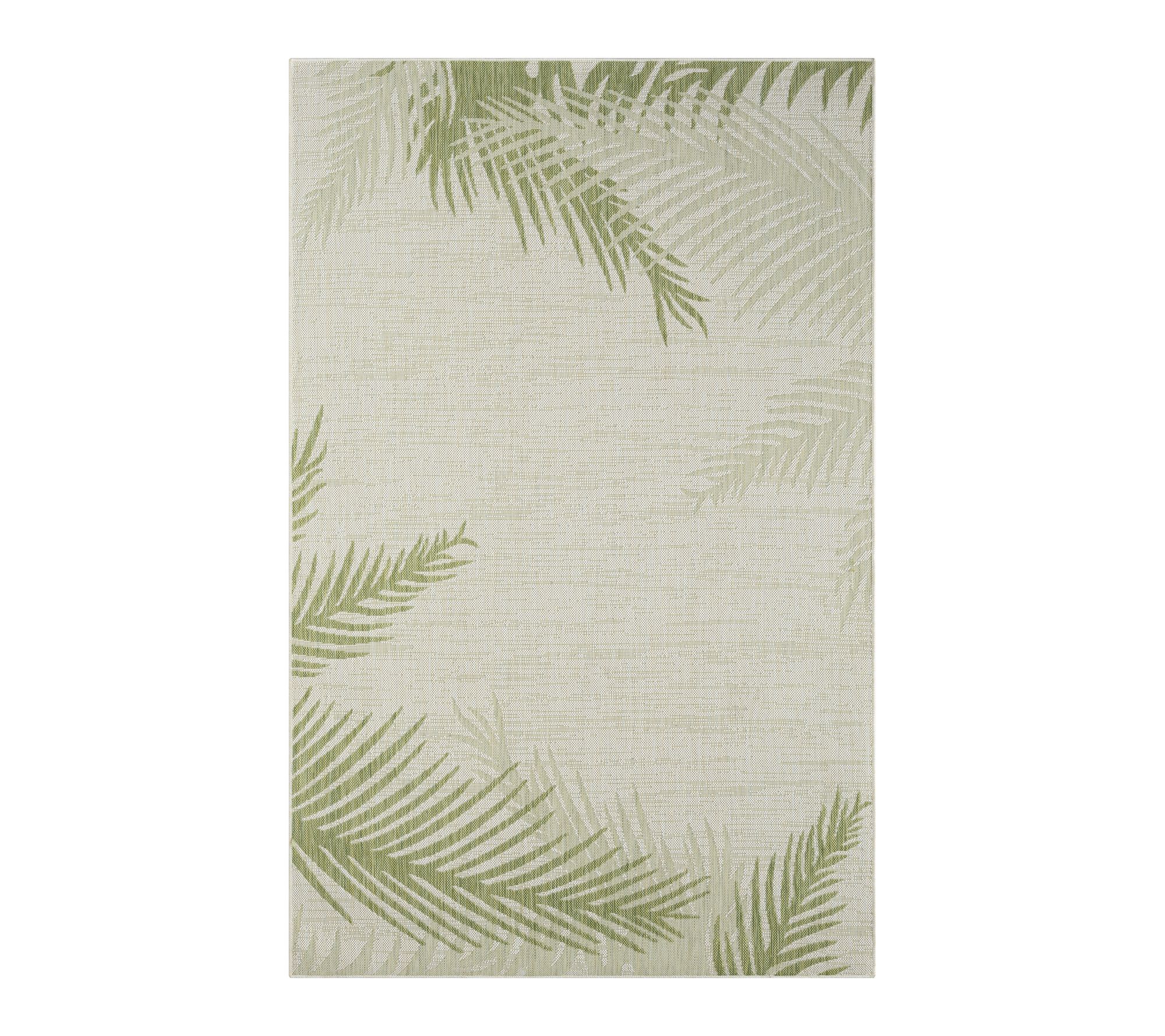 Ox Bay Tropical Floral Performance Outdoor Area  Rug, 5' x 7'