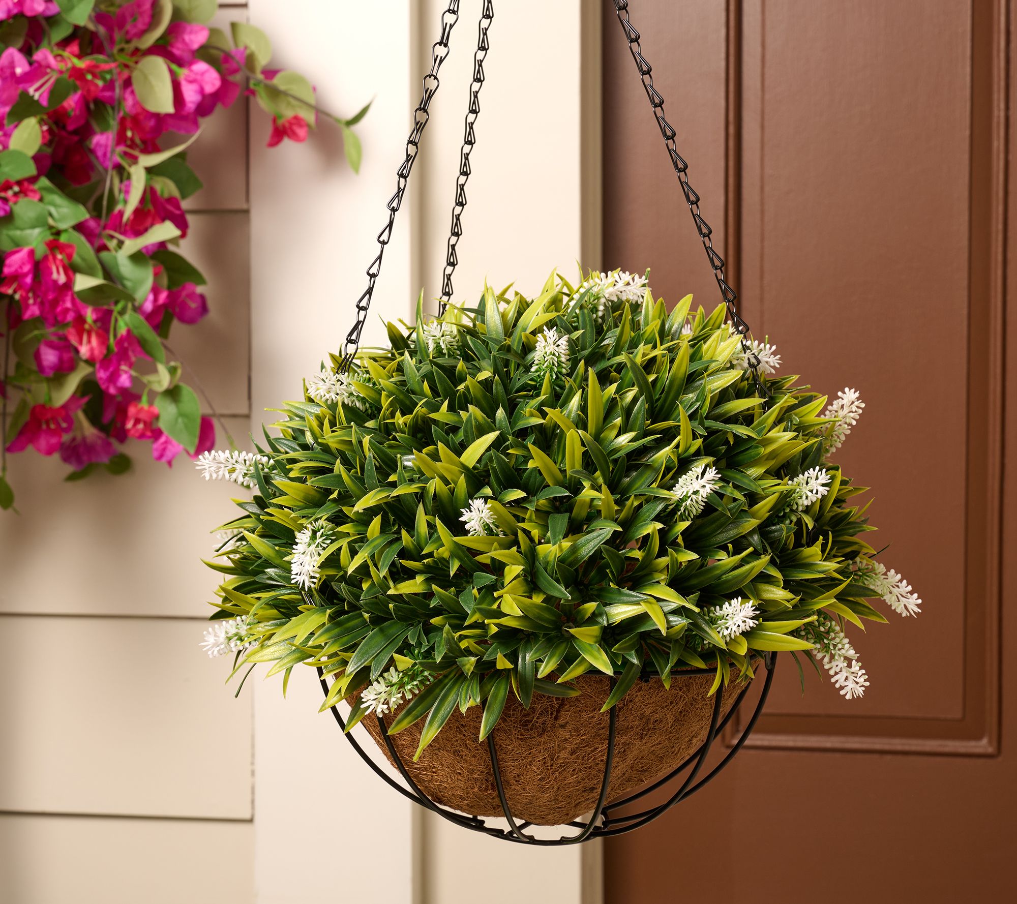 Hanging Baskets with Faux Flowers & Plants - QVC.com