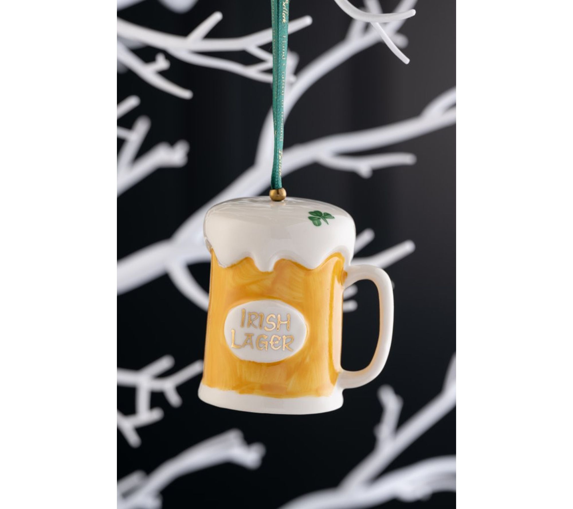 Belleek Pottery Beer Tankard Ornament