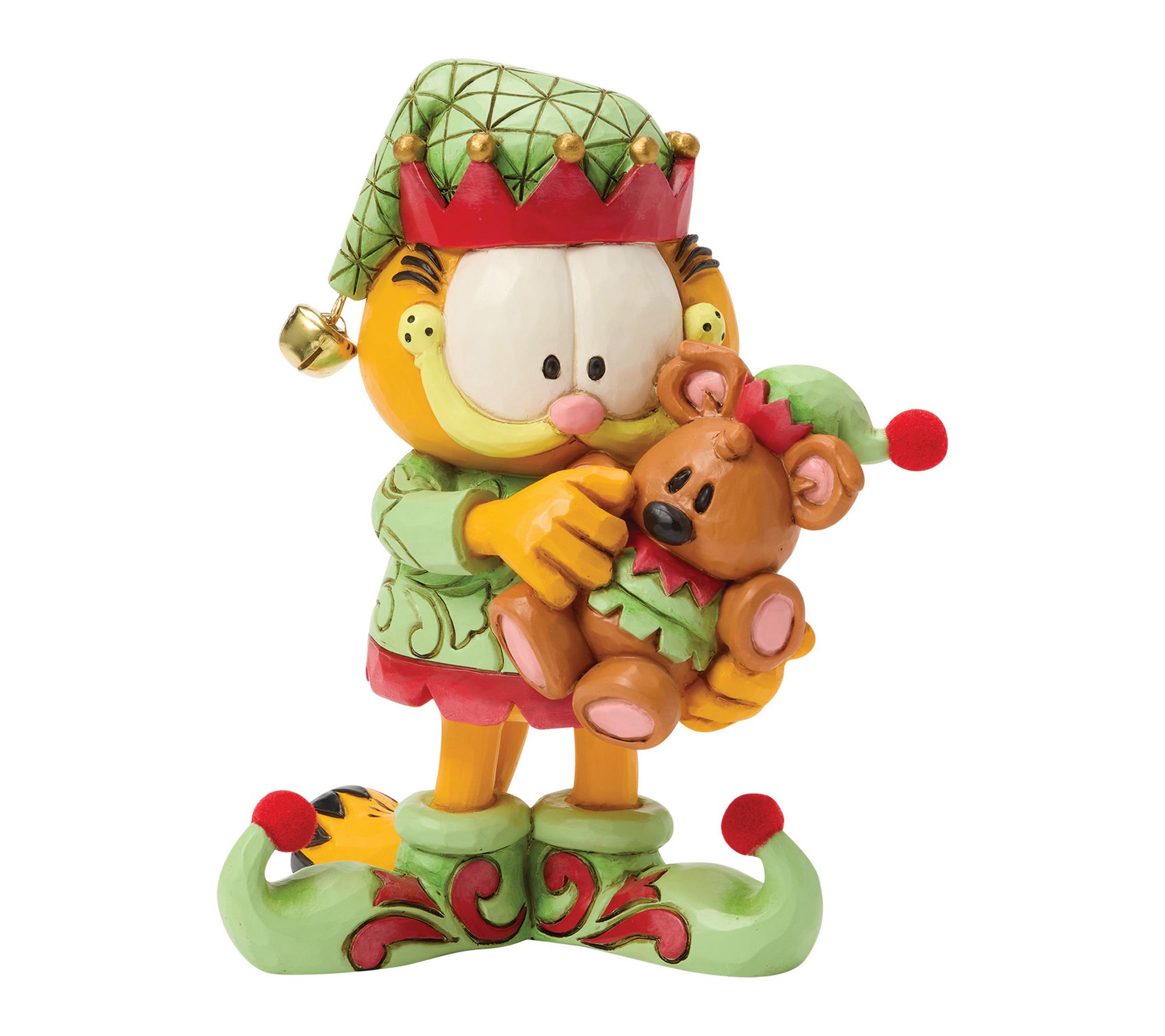 Jim Shore Garfield and Pooky in Elf Costume Figurine 5in H