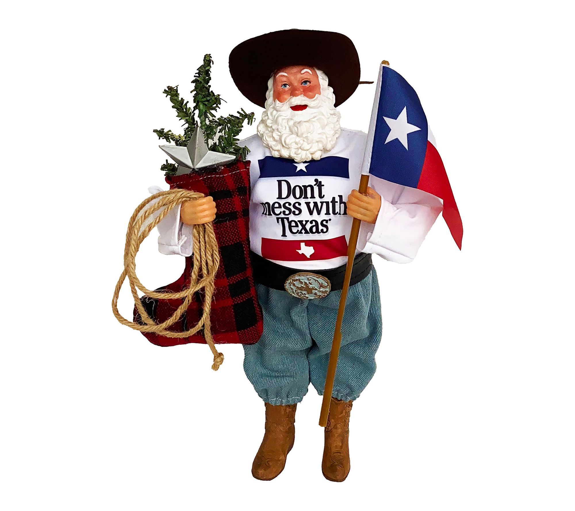 Santa's Workshop 12" Don't Mess with Texas Claus