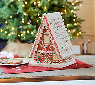 Details about   10" Illuminated Decorative Gingerbread House Valerie Christmas Holiday Home 