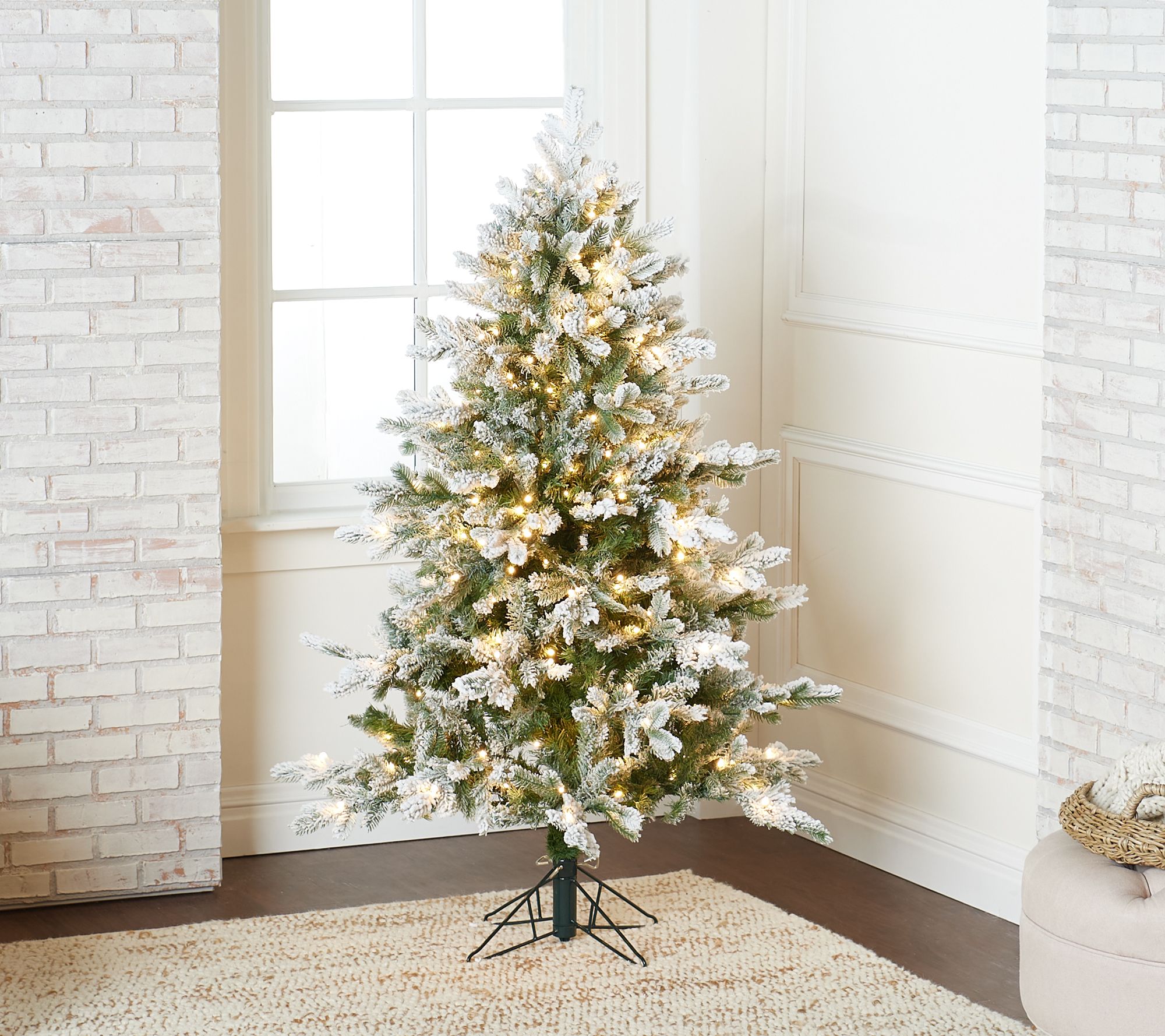 5' Snow-Tipped Led Aspen Christmas Tree By Valerie - Qvc.com