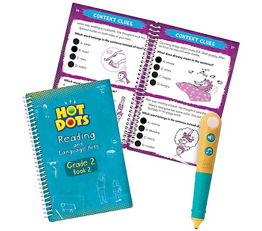 Hot Dots Jr Grade 2 Reading Set w/ Pen by Educational Insights