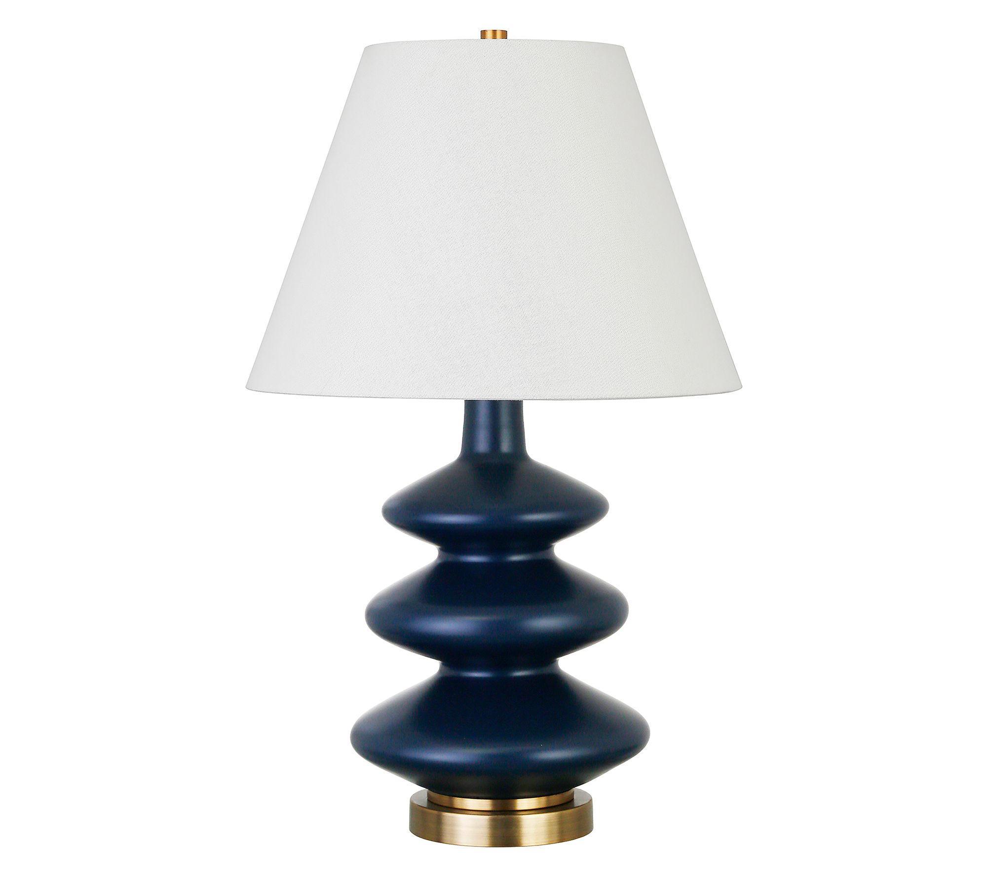 Hudson & Canal Carleta Matte Triple Gourd TableLamp