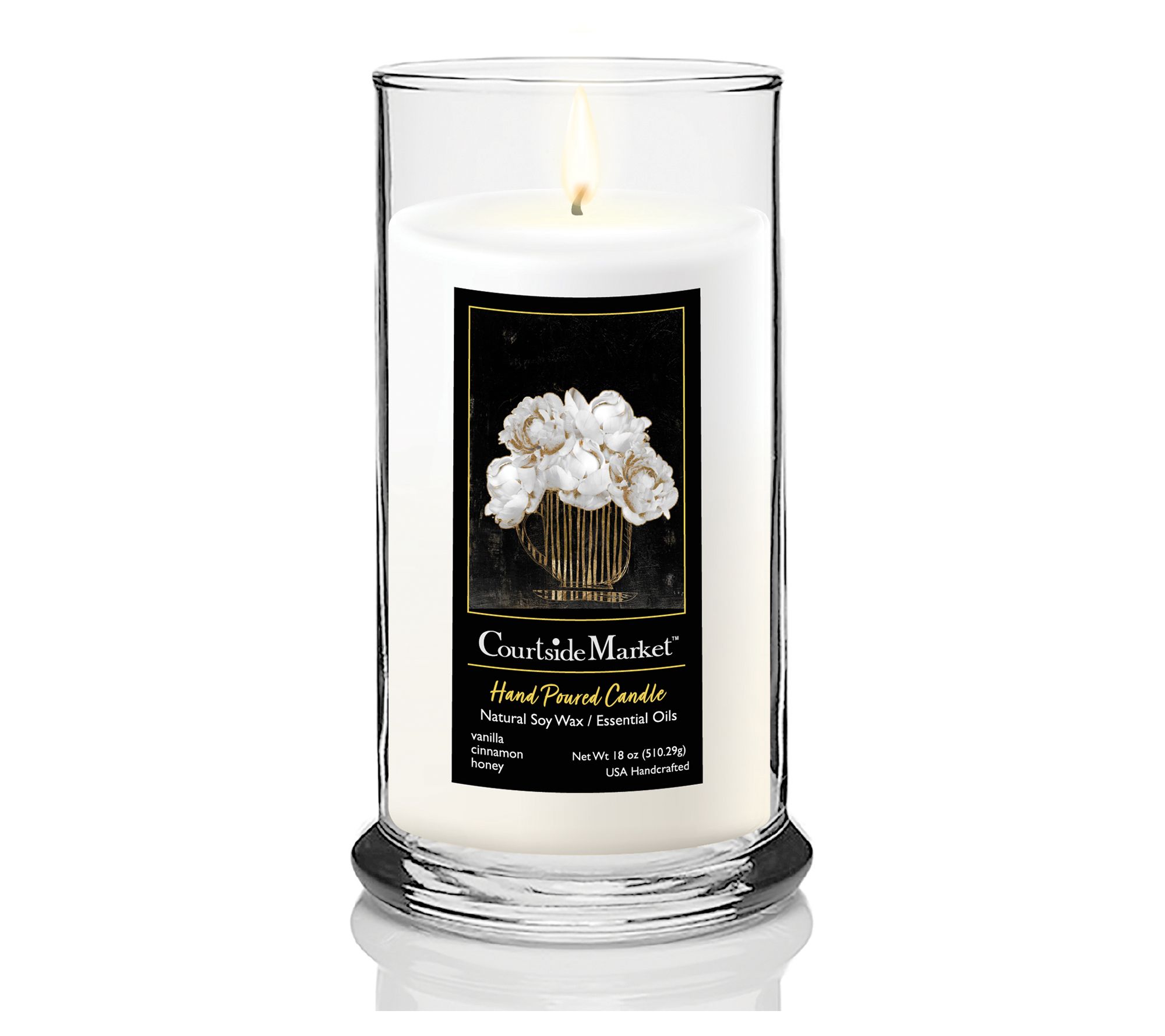 Courtside Market Peony I Status Candle Glass 18oz