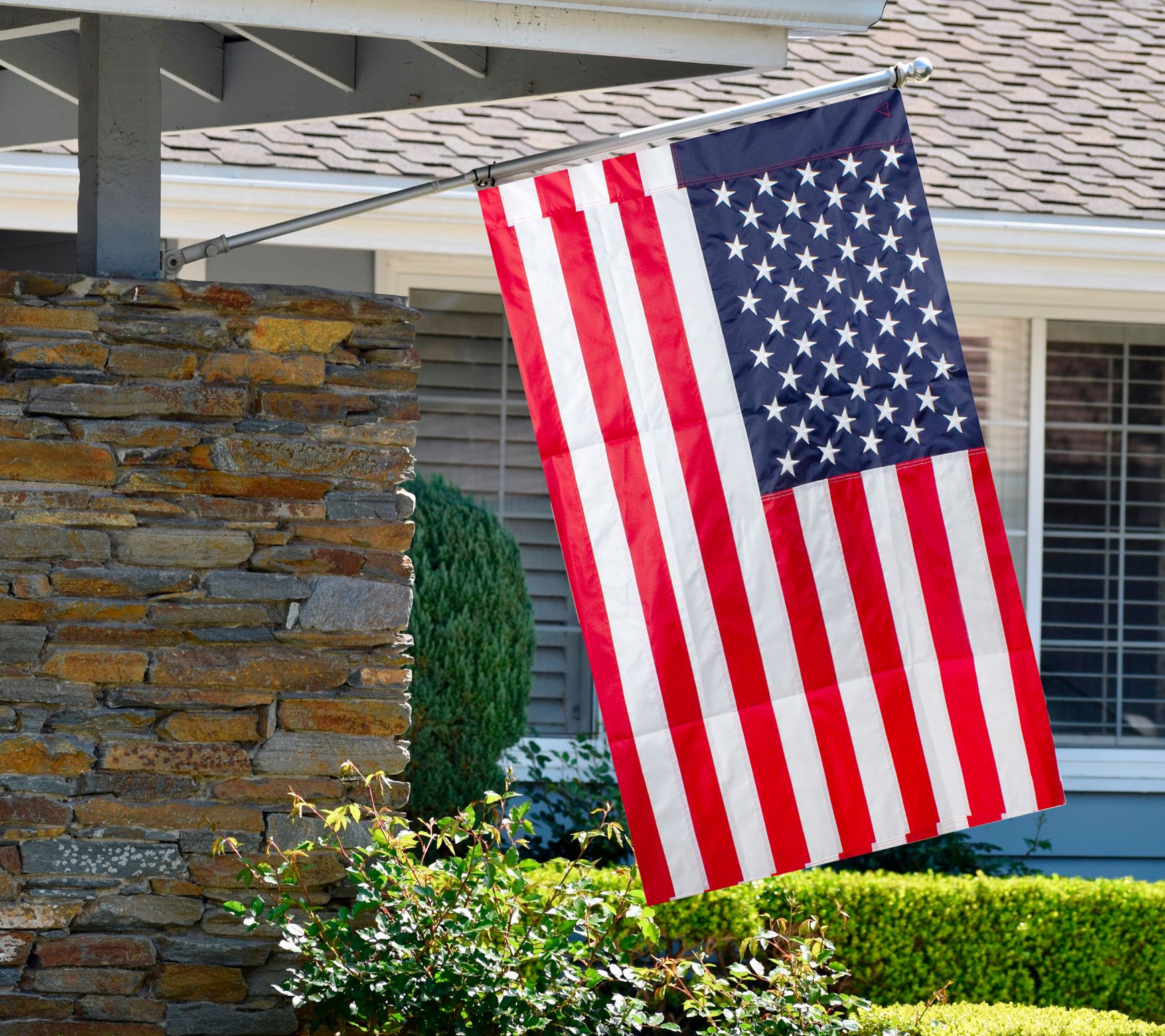 Northlight Embroidered American Outdoor House Flag 28