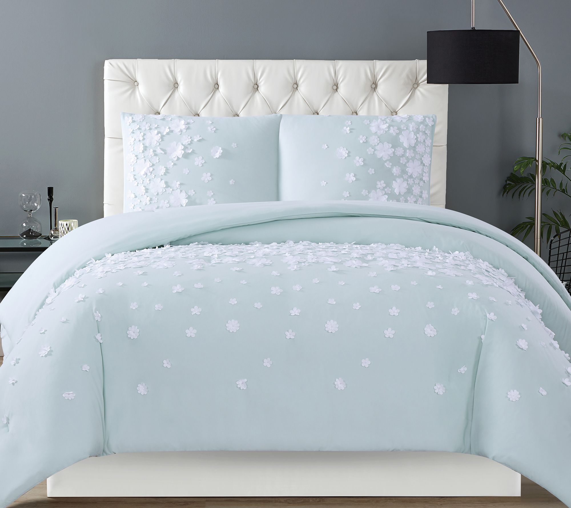 Christian Siriano NY Confetti Flowers Full/Queen Duvet Set