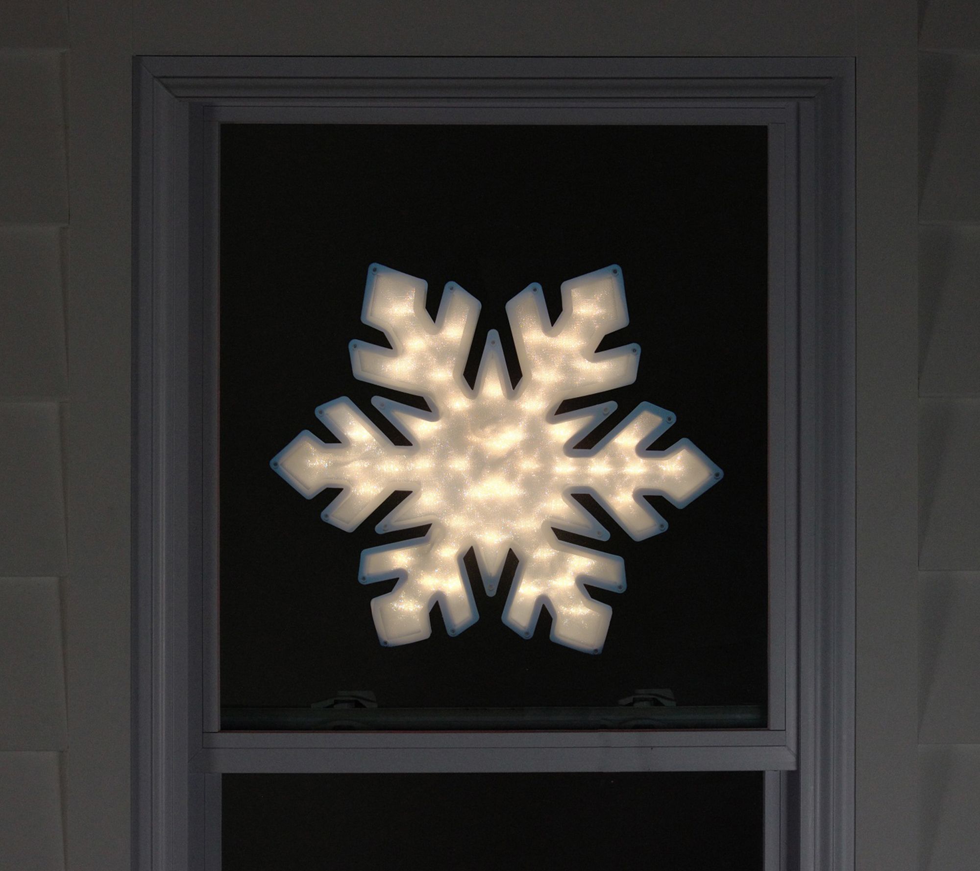 Northlight Lighted Snowflake Christmas Window Decoration - QVC.com