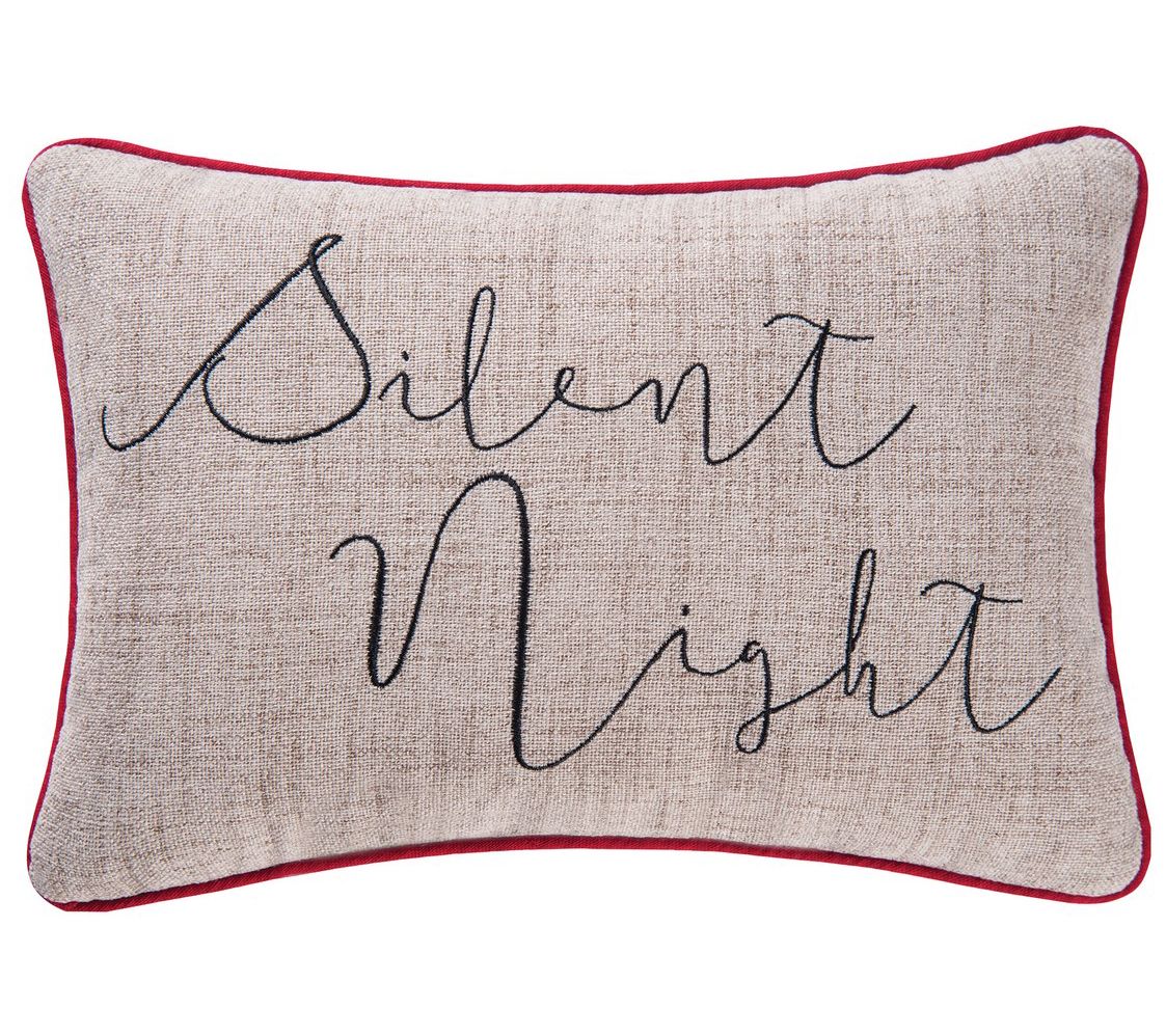 Jazzy Silent Night Pillow By C F Home Qvc Com