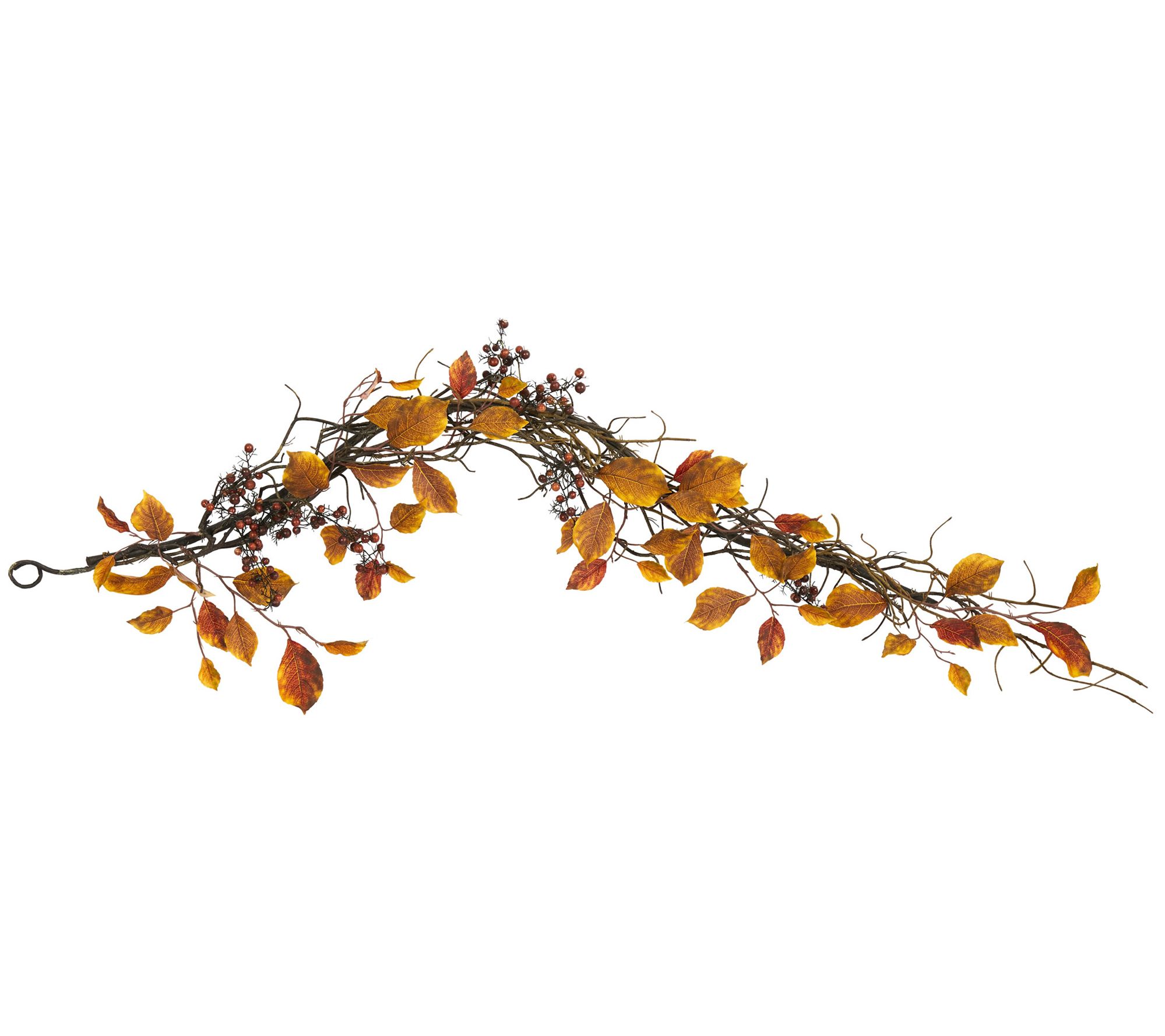 Nearly Natural 4' Fall Foliage, Berries & Twig Garland