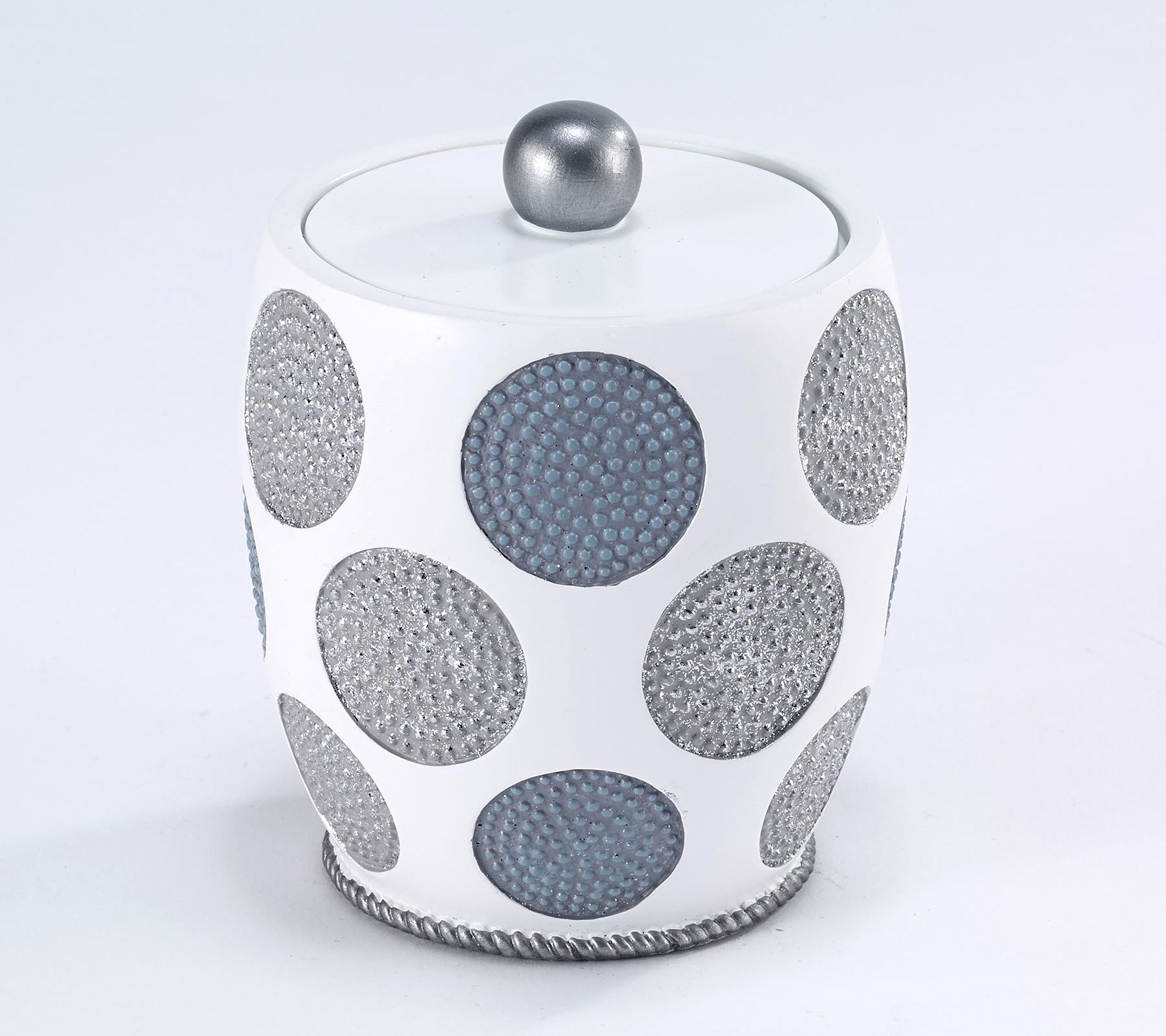 Avanti Linens Dotted Circles Shower Jar