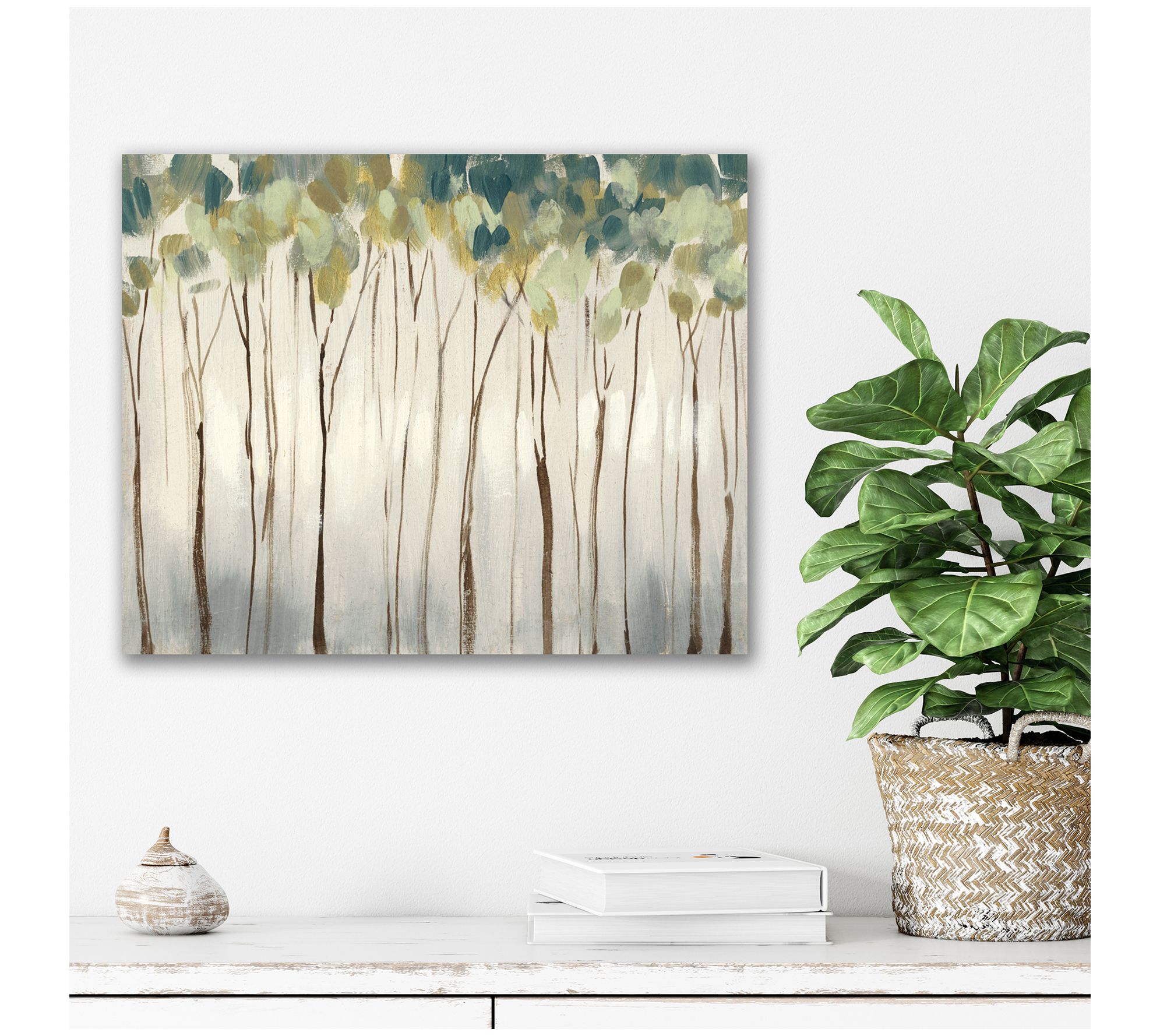 Courtside Market Neutral Forest 16x20 Canvas Wall Art - QVC.com