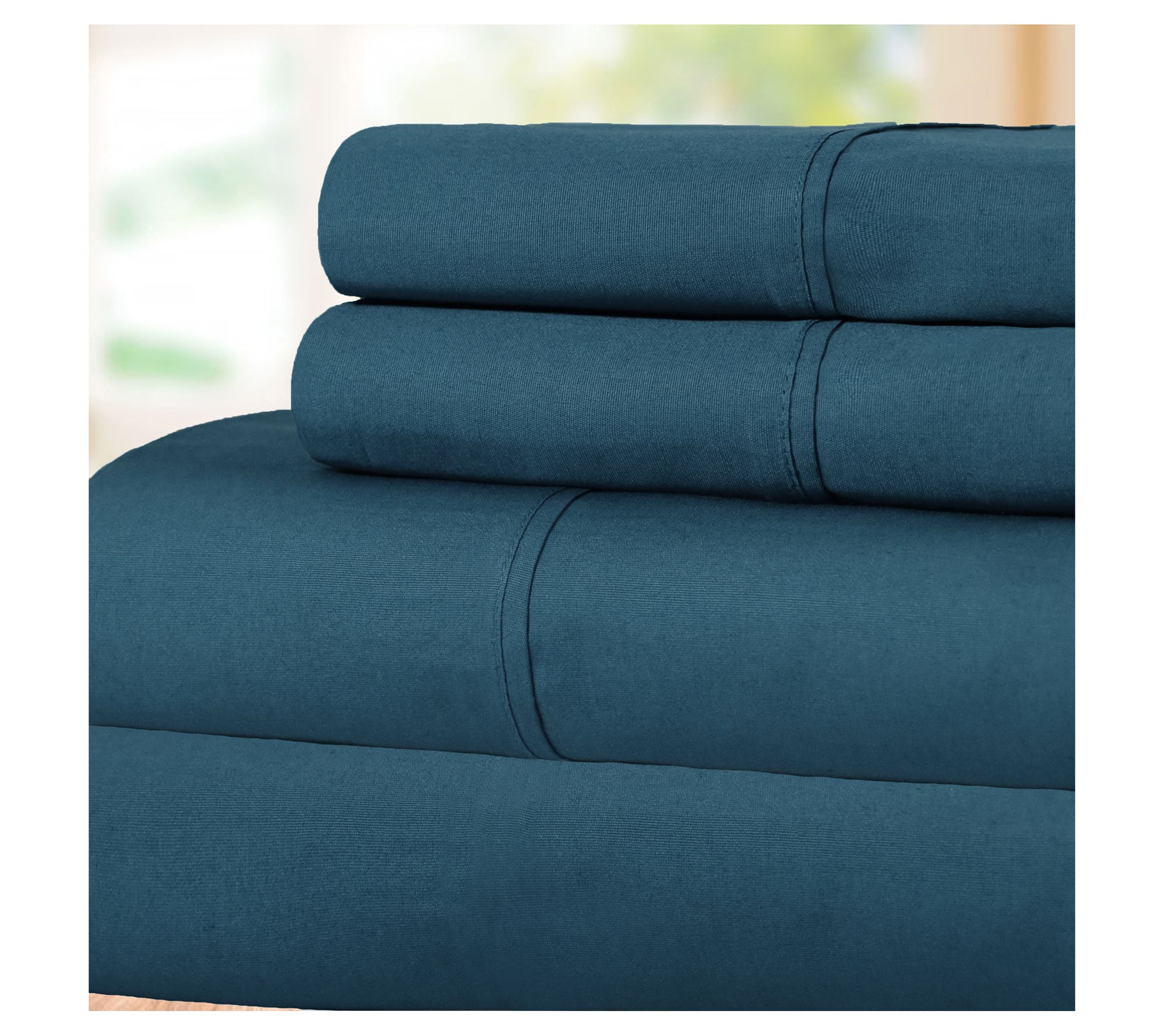 Superior Solid Cotton Percale Deep Pocket SheetSet Twin - QVC.com