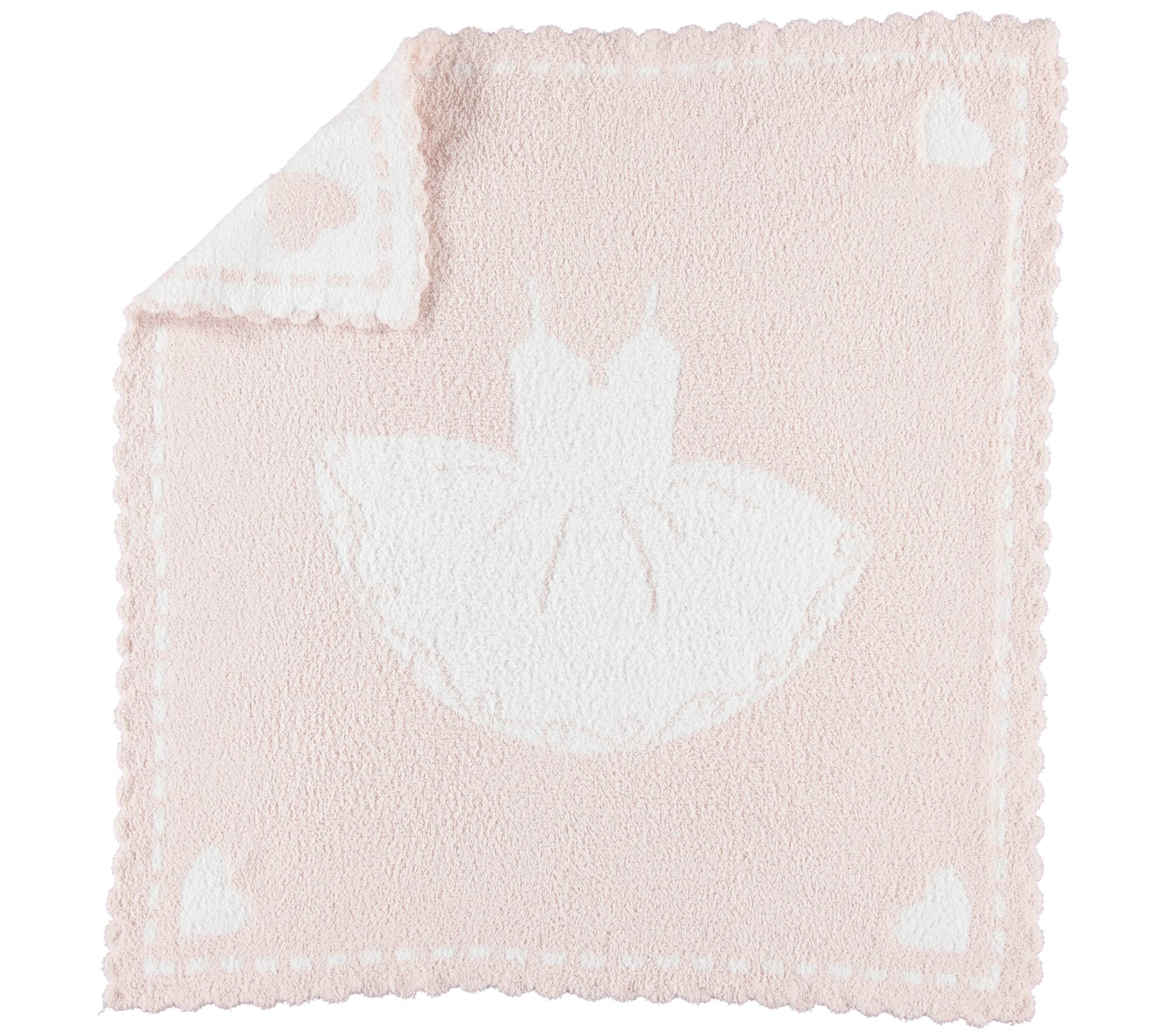 Barefoot Dreams Cozychic Scalloped Receiving Blanket