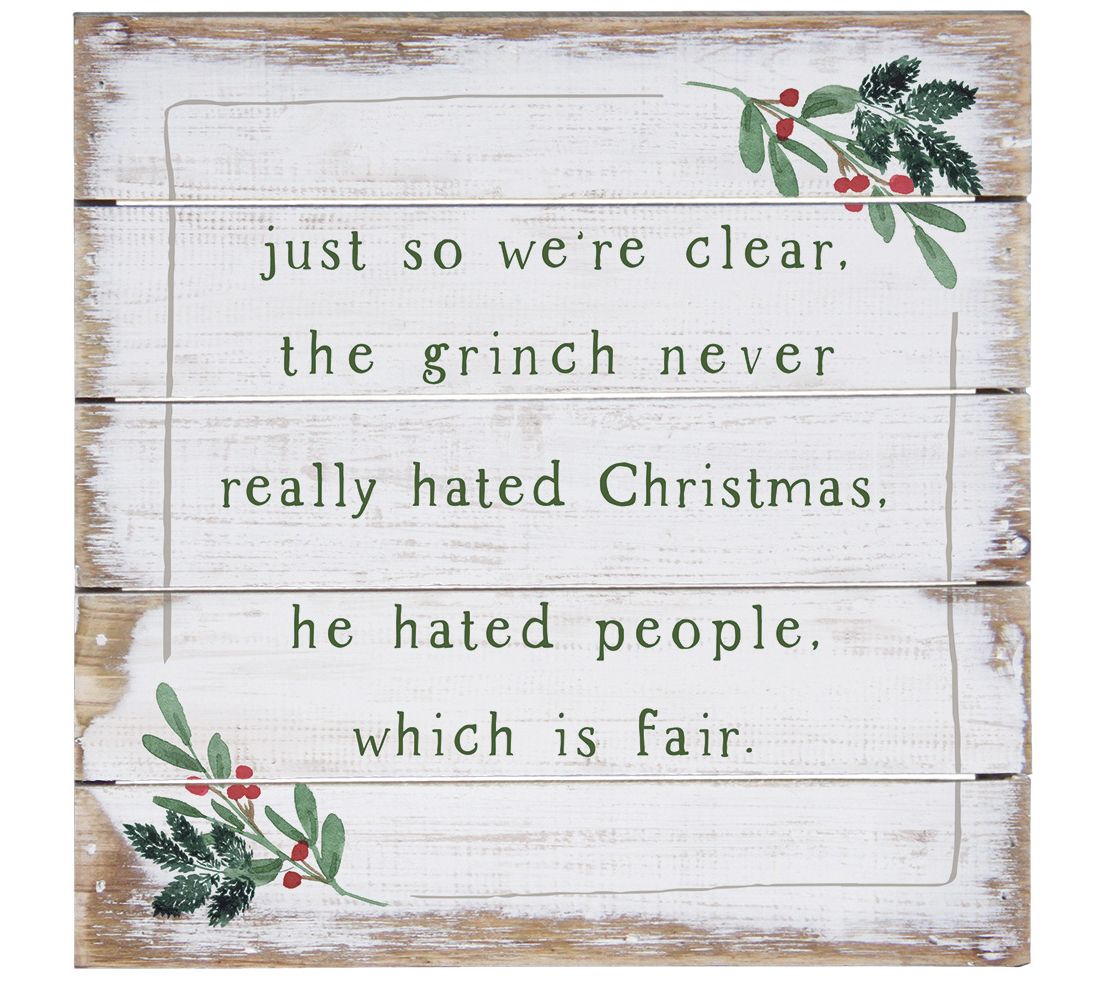 Just So We're Clear, The Grinch Never Really Hated Christmas. He