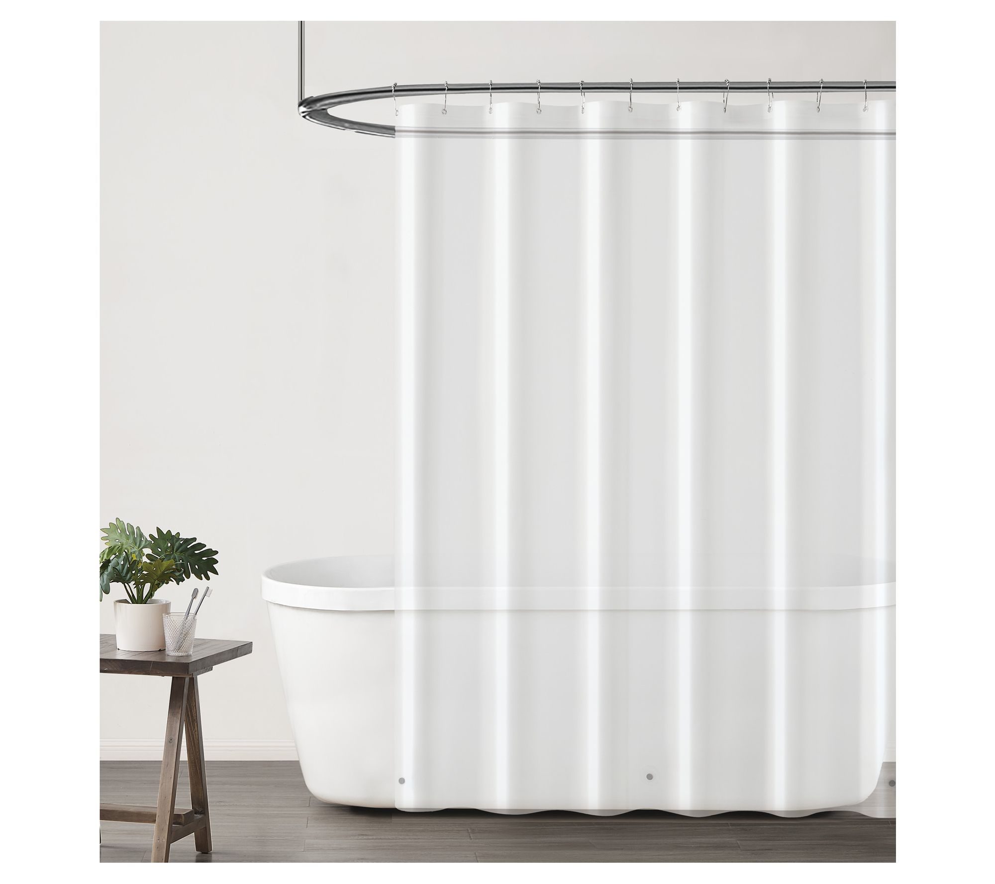 Truly Calm Embossed Fabric 70x72 Shower Liner